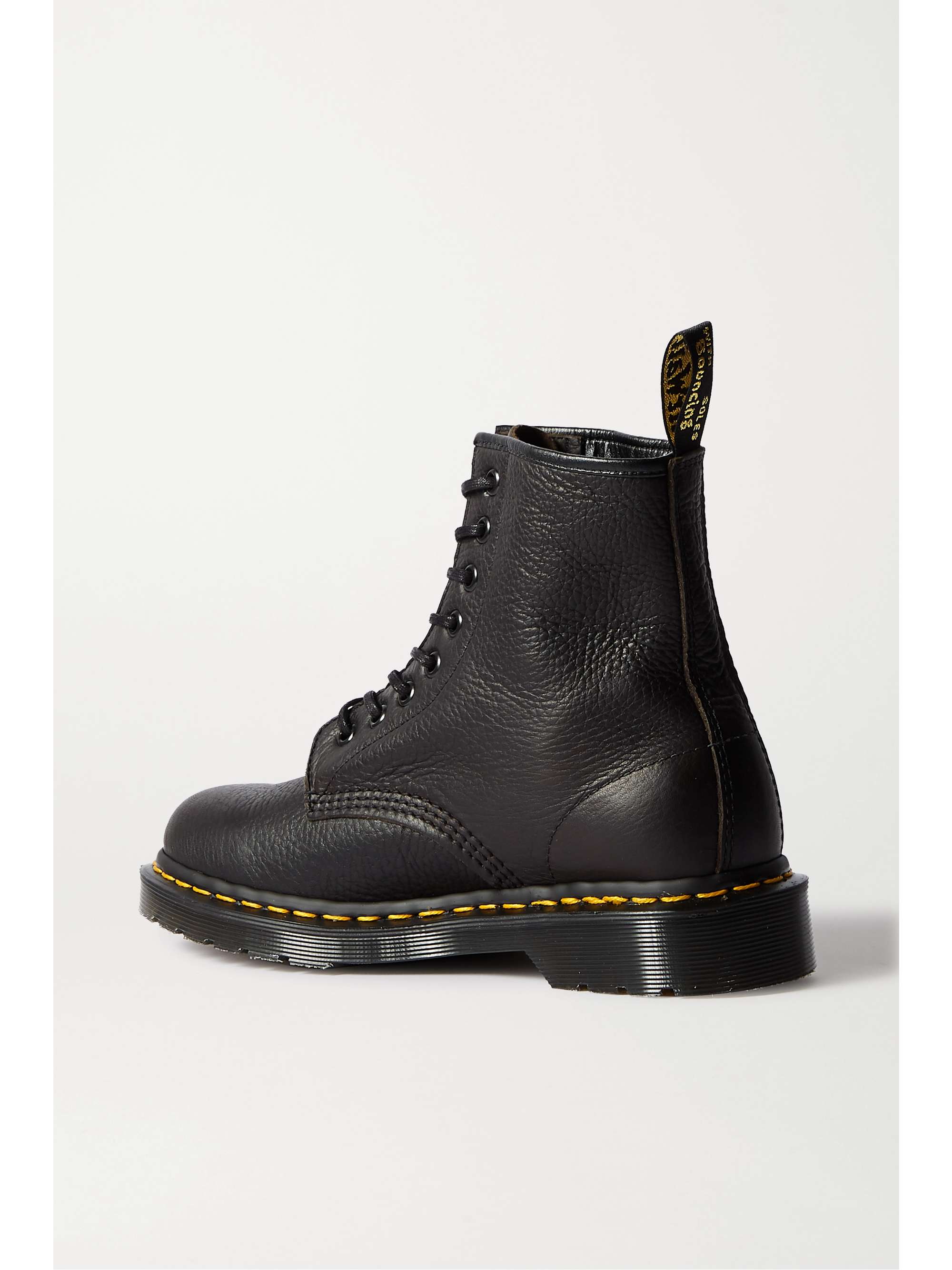 DR. MARTENS 1460 lace-up textured-leather ankle boots