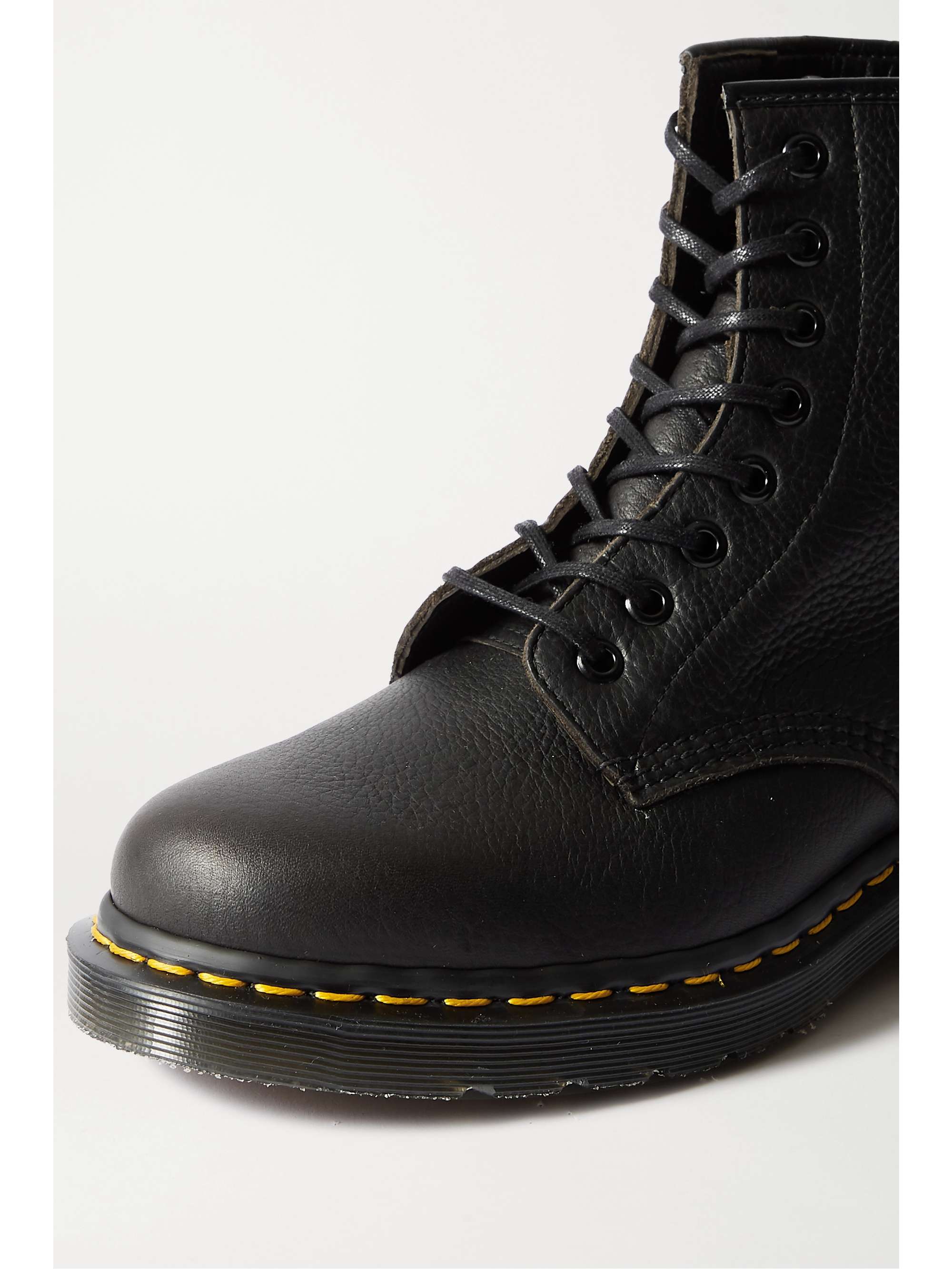 DR. MARTENS 1460 lace-up textured-leather ankle boots