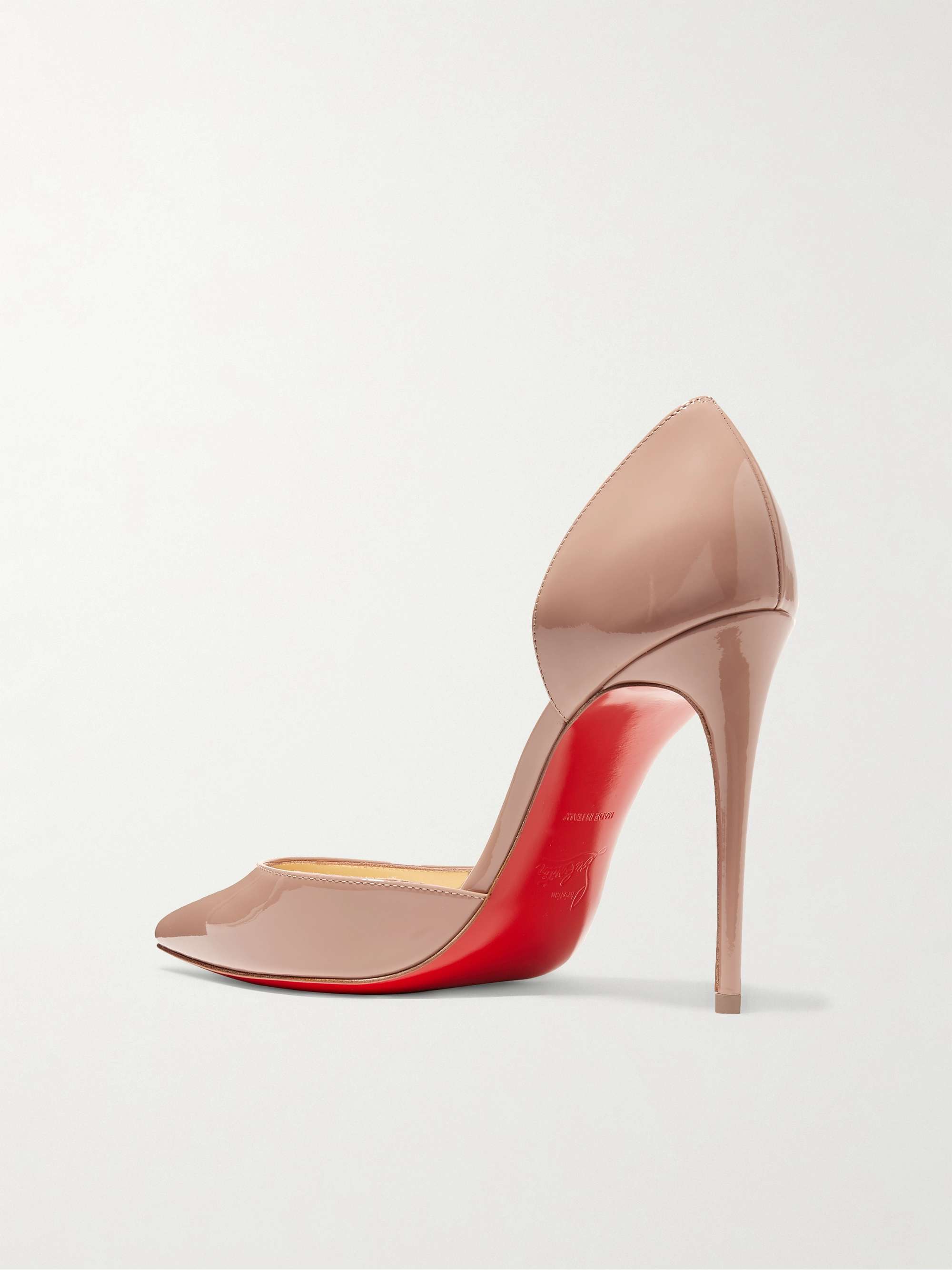 CHRISTIAN LOUBOUTIN Iriza 100 suede point-toe pumps