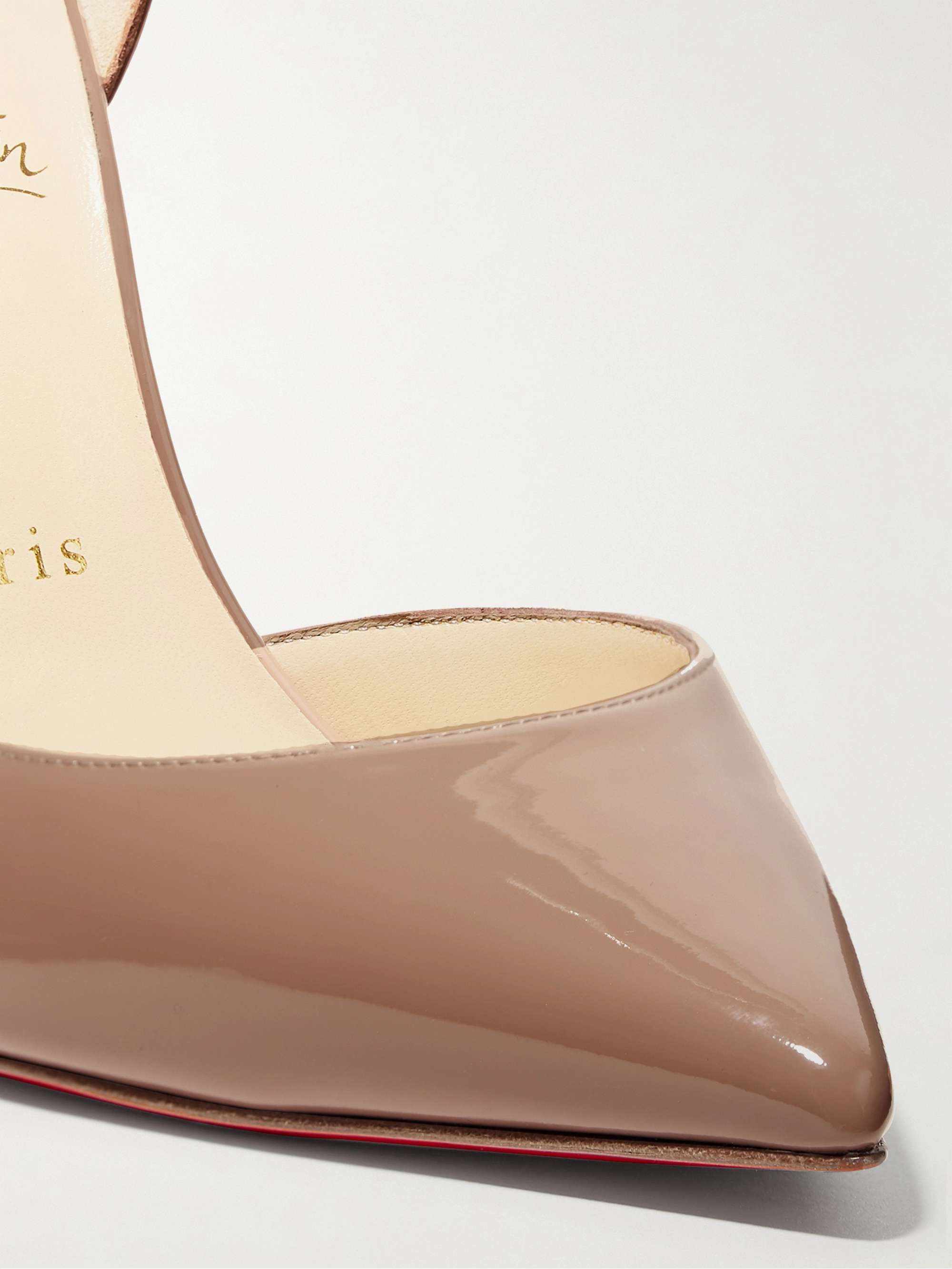 CHRISTIAN LOUBOUTIN Iriza 100 suede point-toe pumps