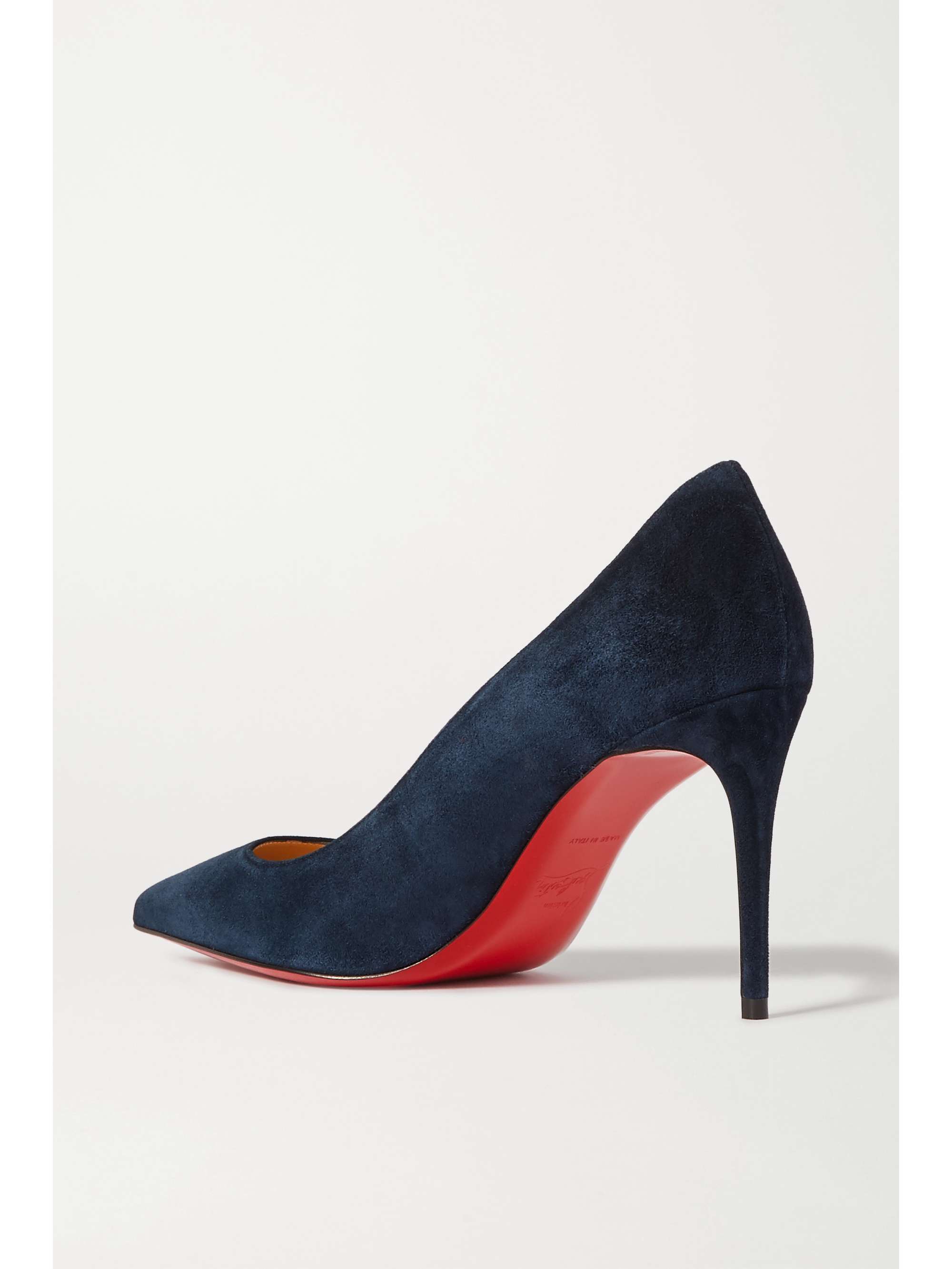 navy suede pumps
