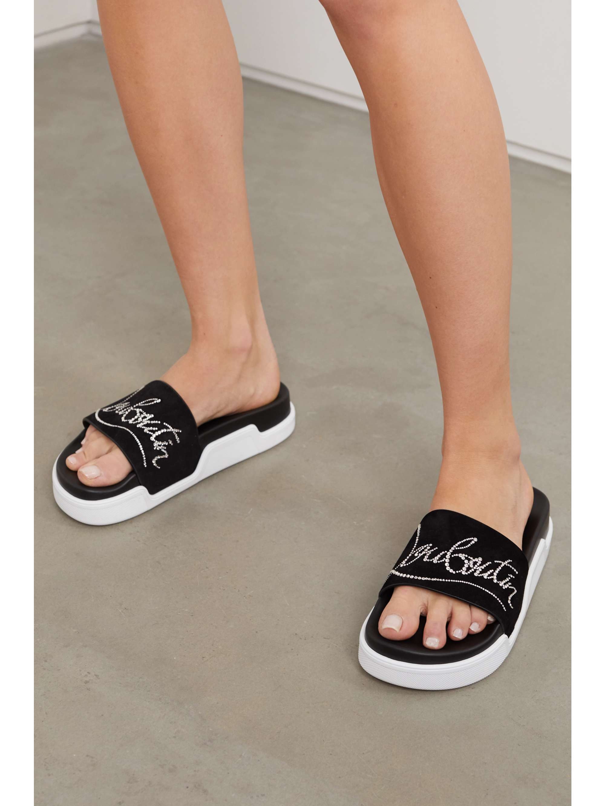 louboutin pool slides
