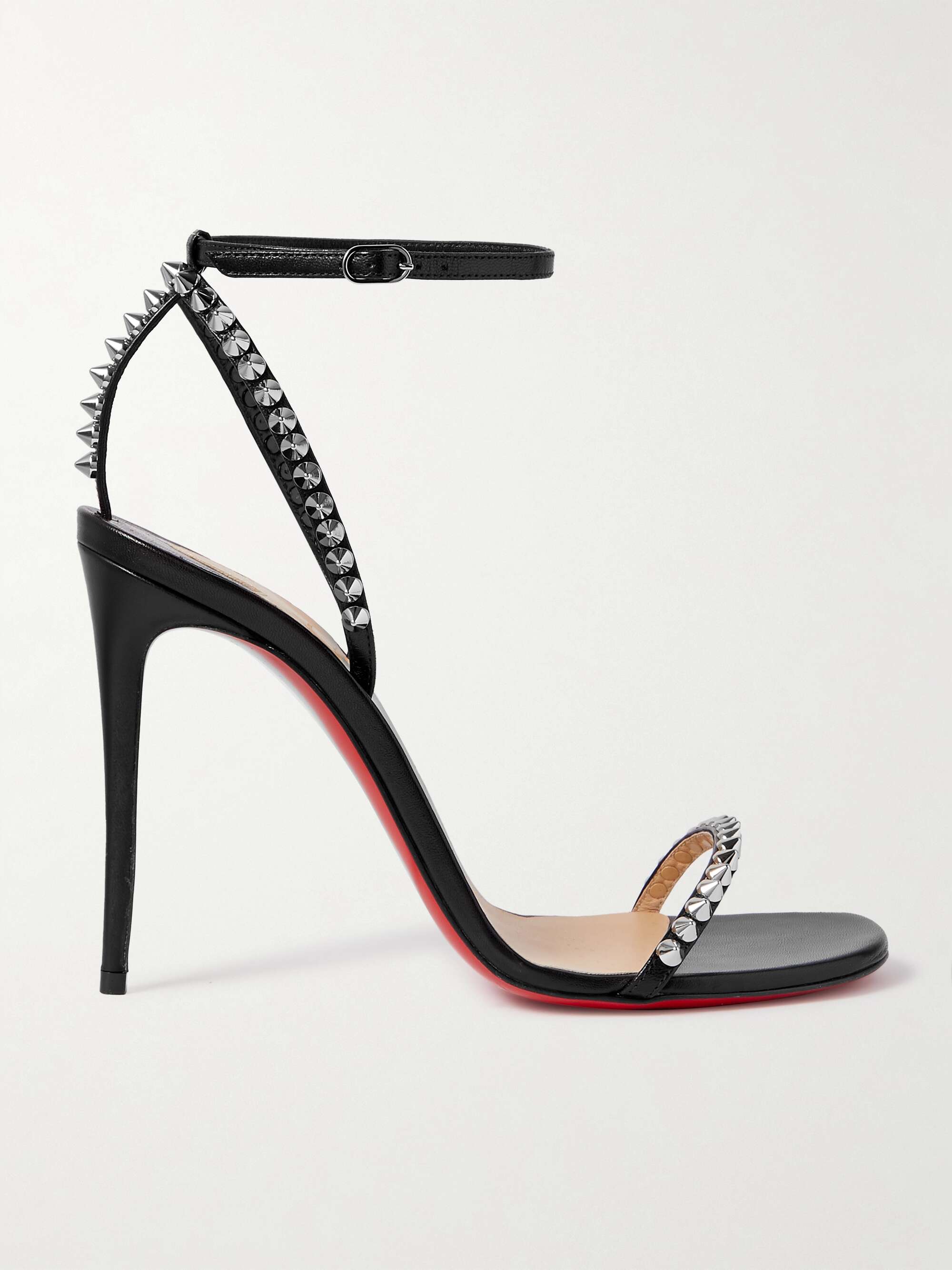 CHRISTIAN LOUBOUTIN So 100 studded leather sandals | NET-A-PORTER