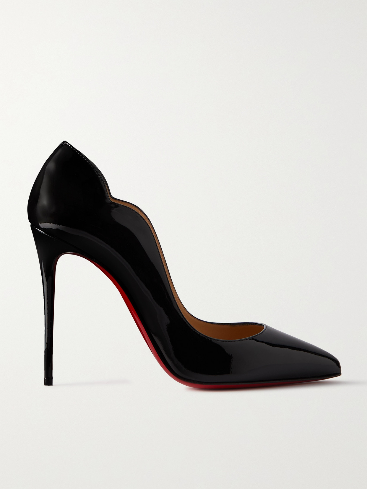 Christian Louboutin Hot Chick 100 Patent-leather Pumps In Black