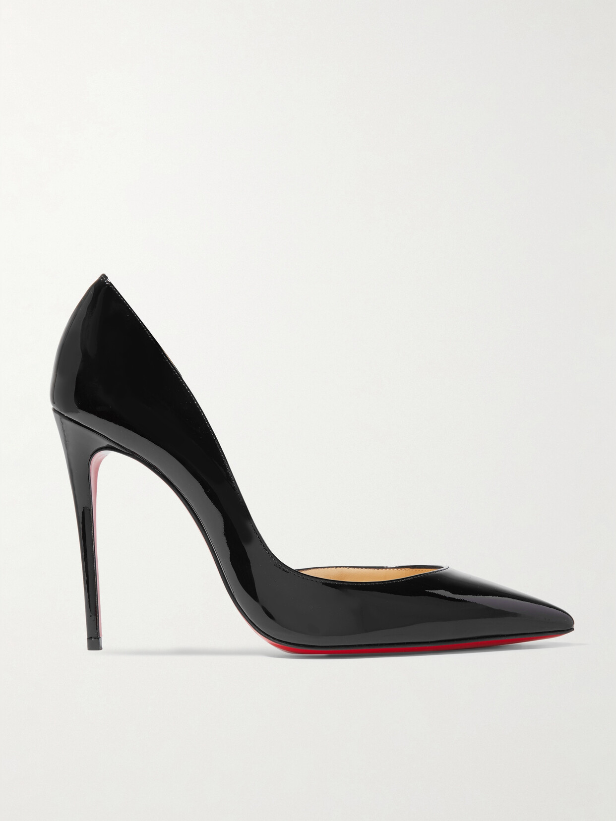 Shop Christian Louboutin Iriza 100 Patent-leather Pumps In Black