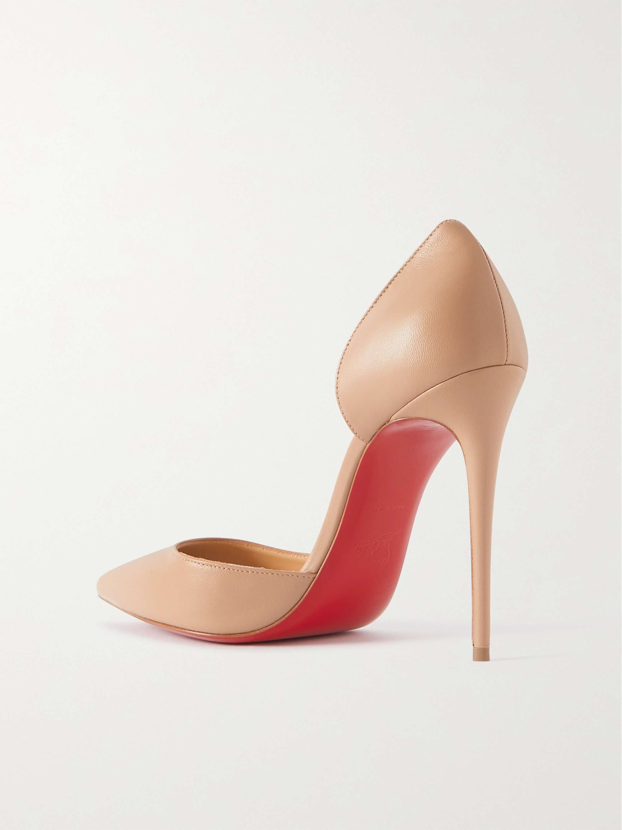 CHRISTIAN LOUBOUTIN Iriza 100 suede point-toe pumps