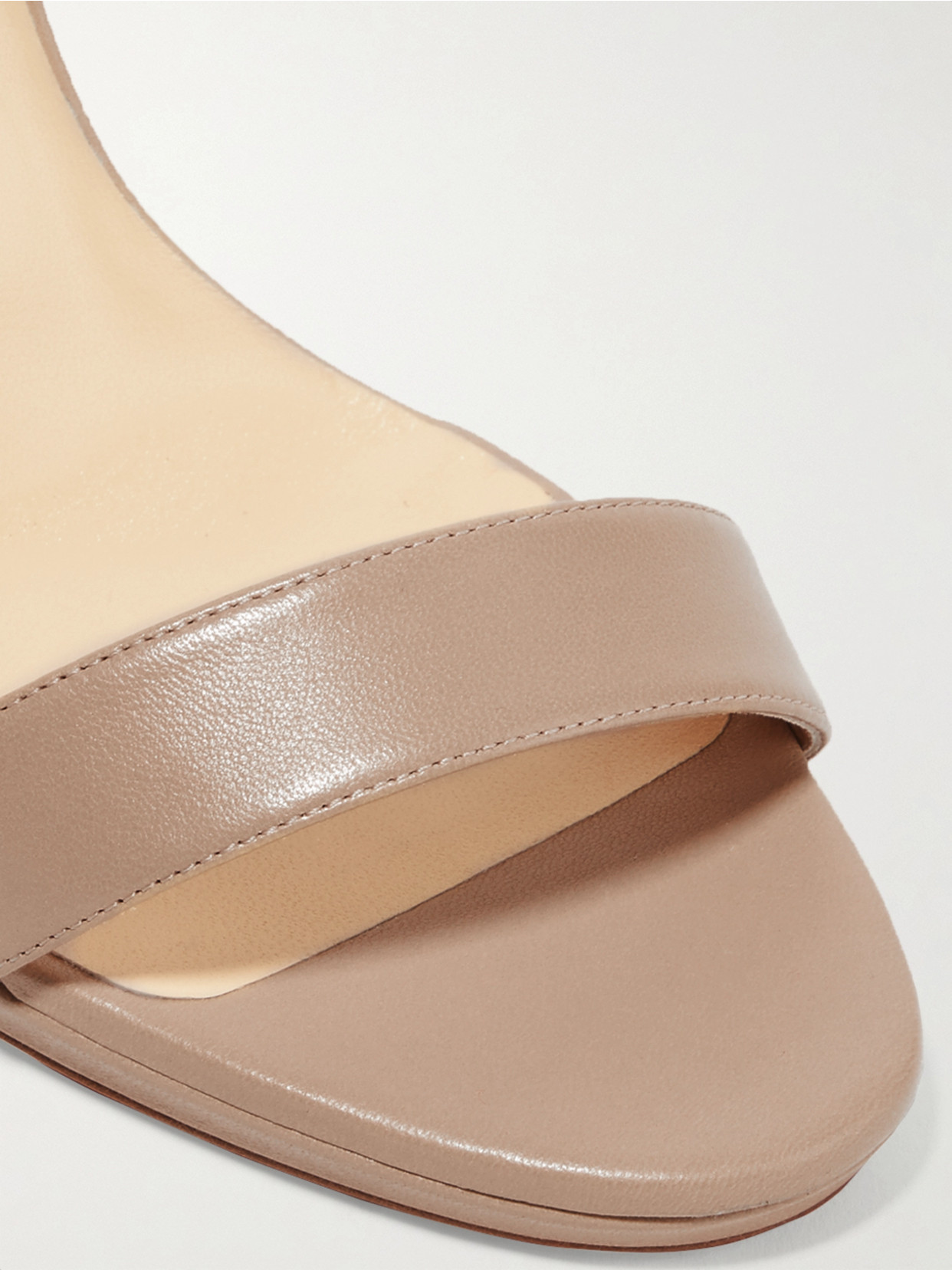 CHRISTIAN LOUBOUTIN LOUBI QUEEN 100 LEATHER SANDALS 
