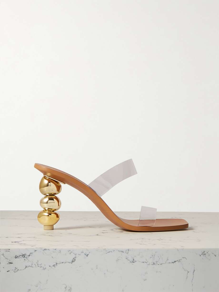Cult Gaia Meta PVC sandals