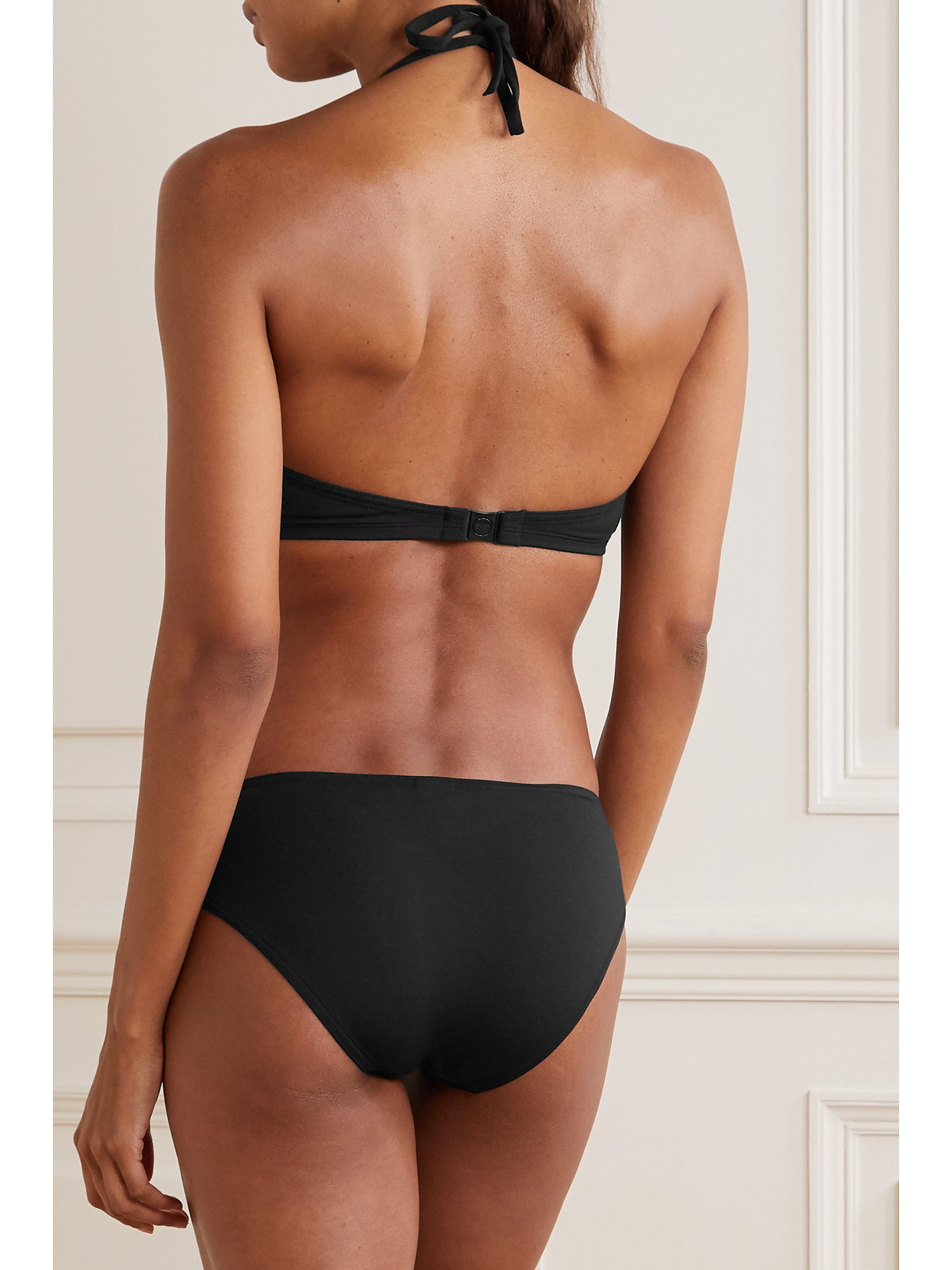 Shop Eres Les Essentiels Gang Triangle Bikini Top In Black