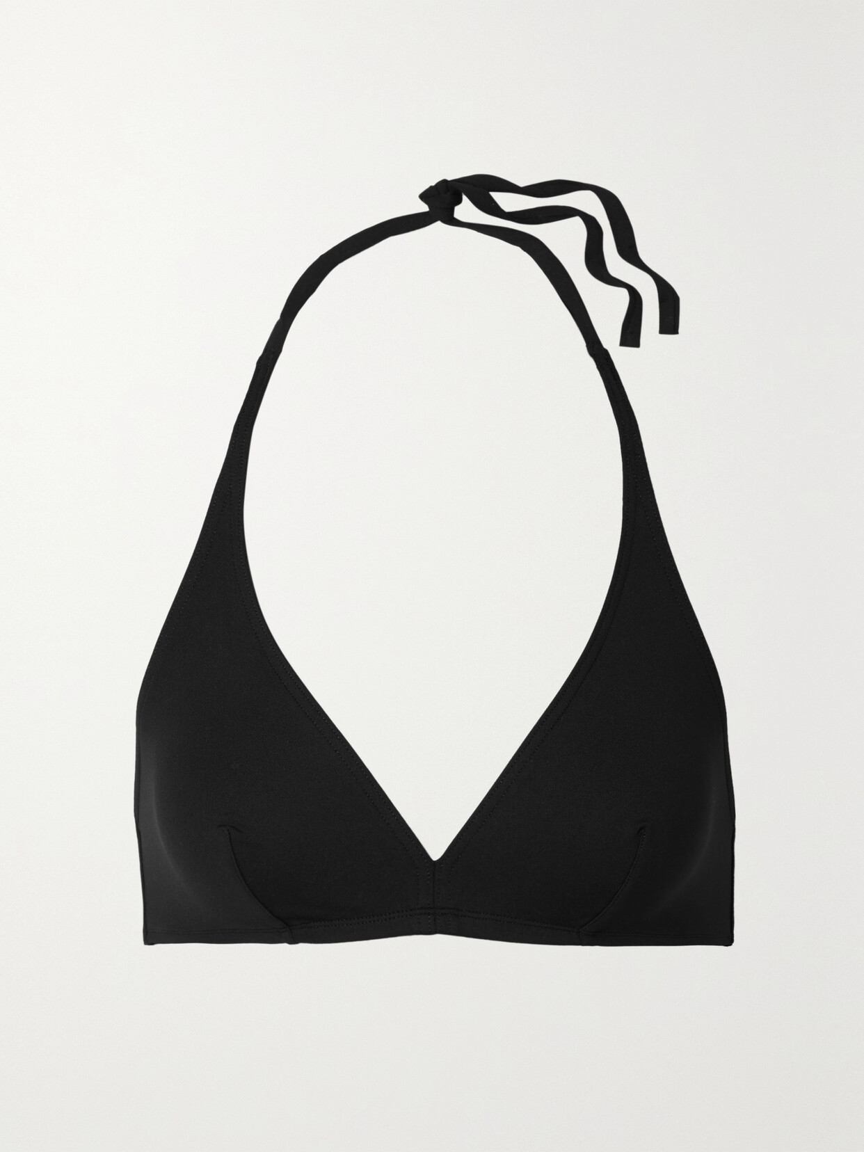 Shop Eres Les Essentiels Gang Triangle Bikini Top In Black