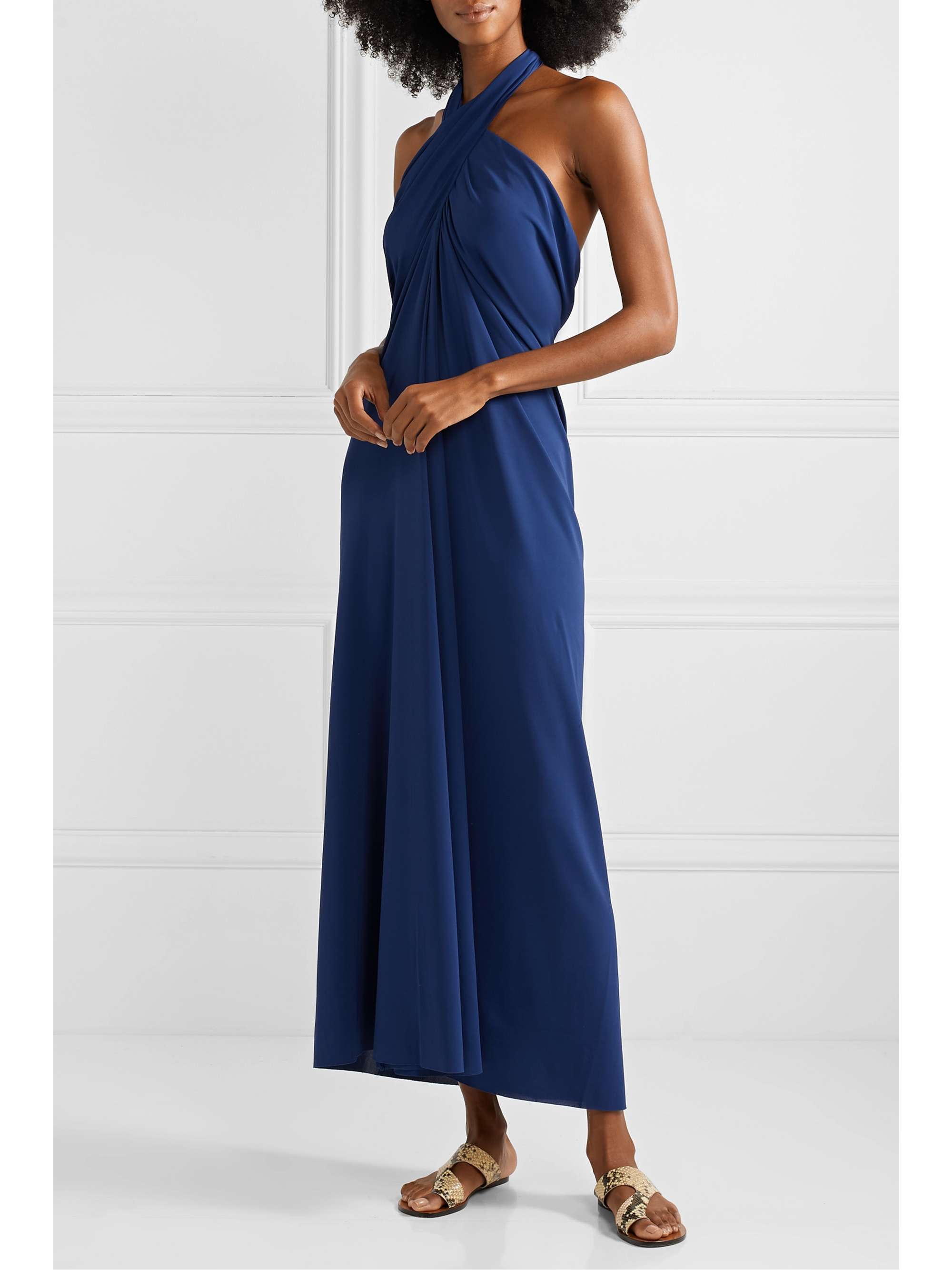 ERES Robe longue dos nu convertible en jersey stretch Caro