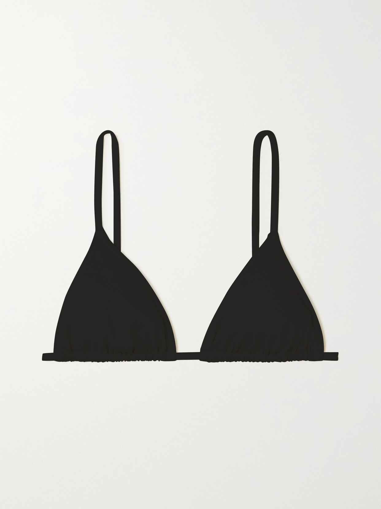 Shop Eres Les Essentiels Mouna Triangle Bikini Top In Black