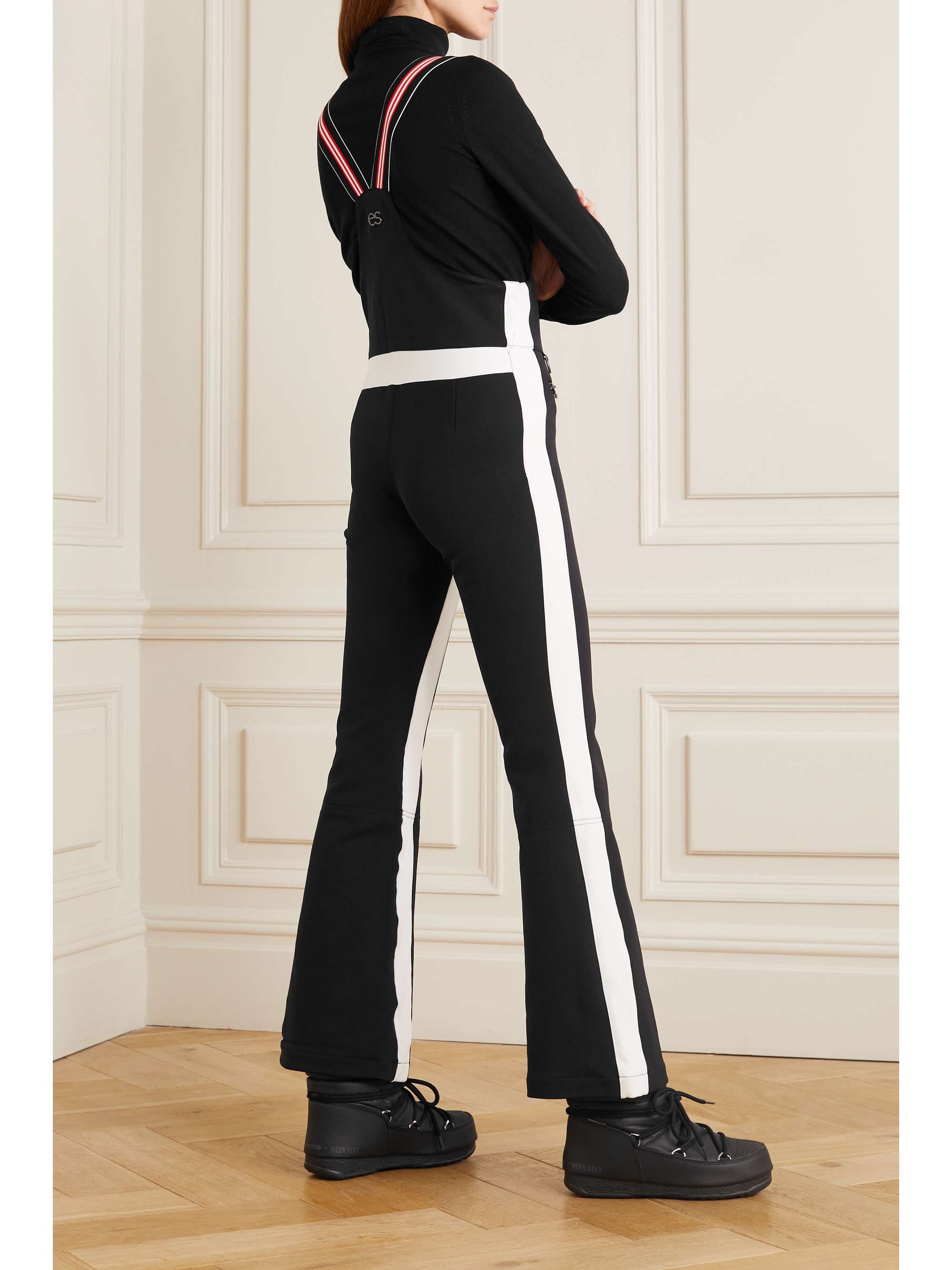 ERIN SNOW Kris striped bootcut ski pants