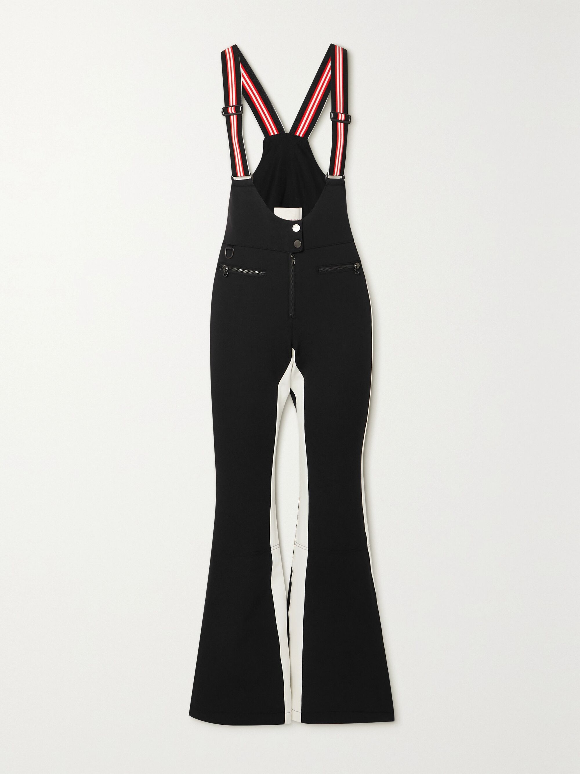 striped bootcut pants