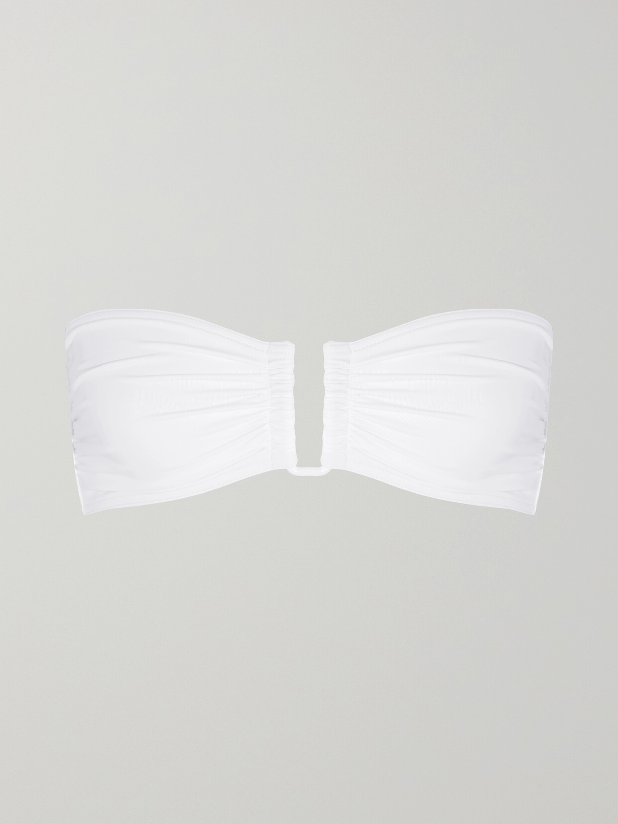 Shop Eres Les Essentiels Show Bandeau Bikini Top In White