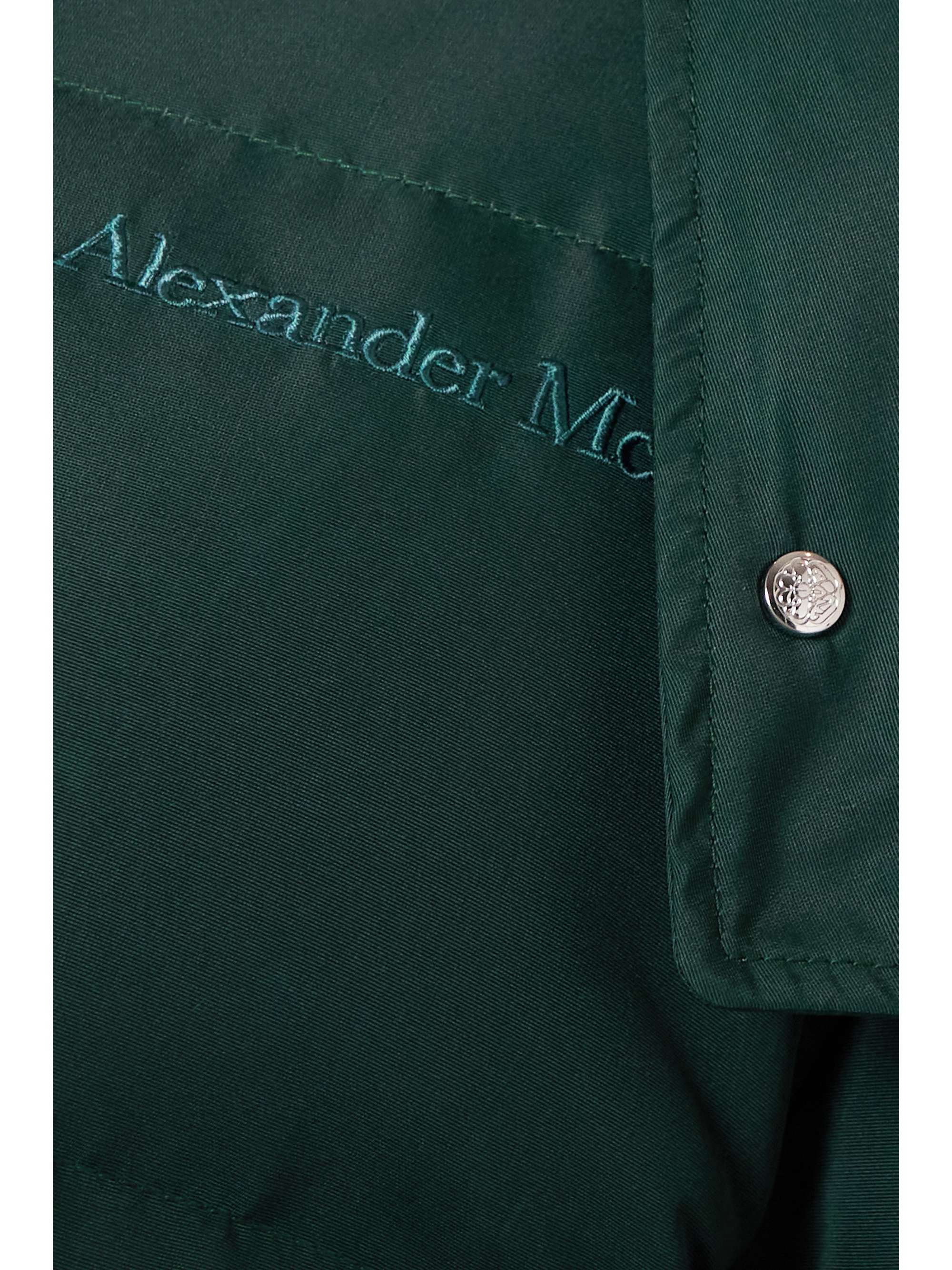 ALEXANDER MCQUEEN Hooded quilted padded shell coat