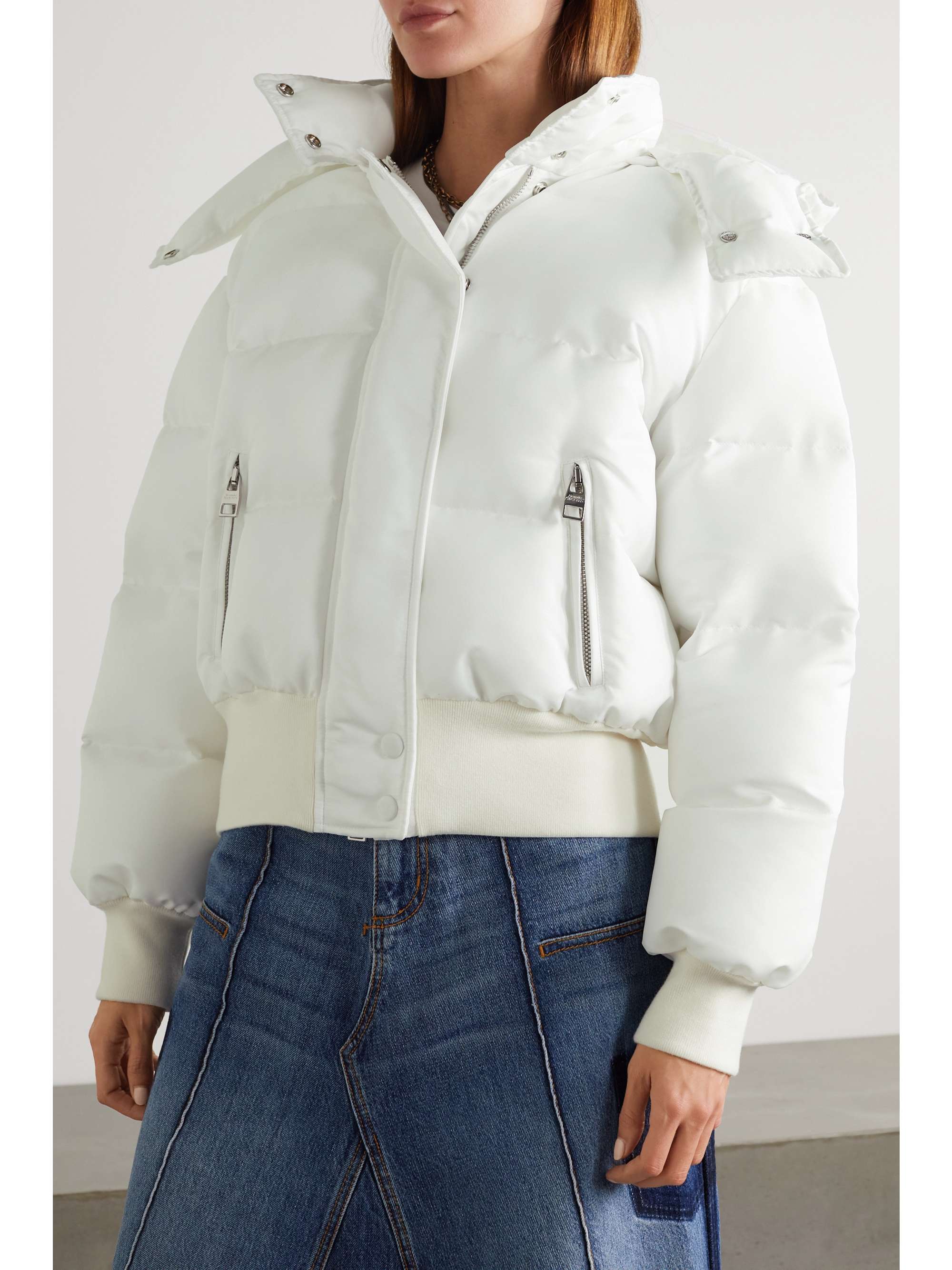 printed quilted jacket womens