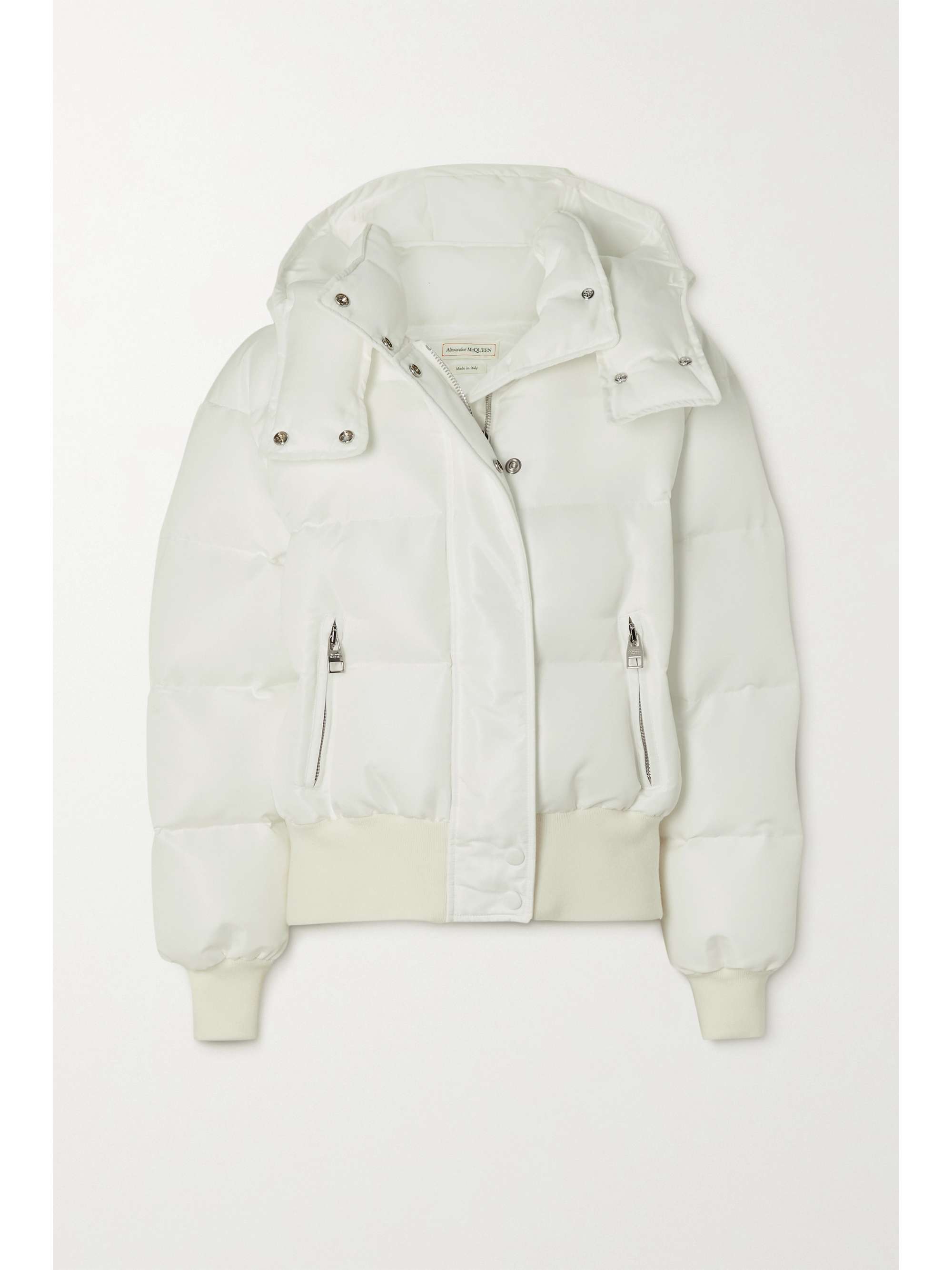 quilted white jacket