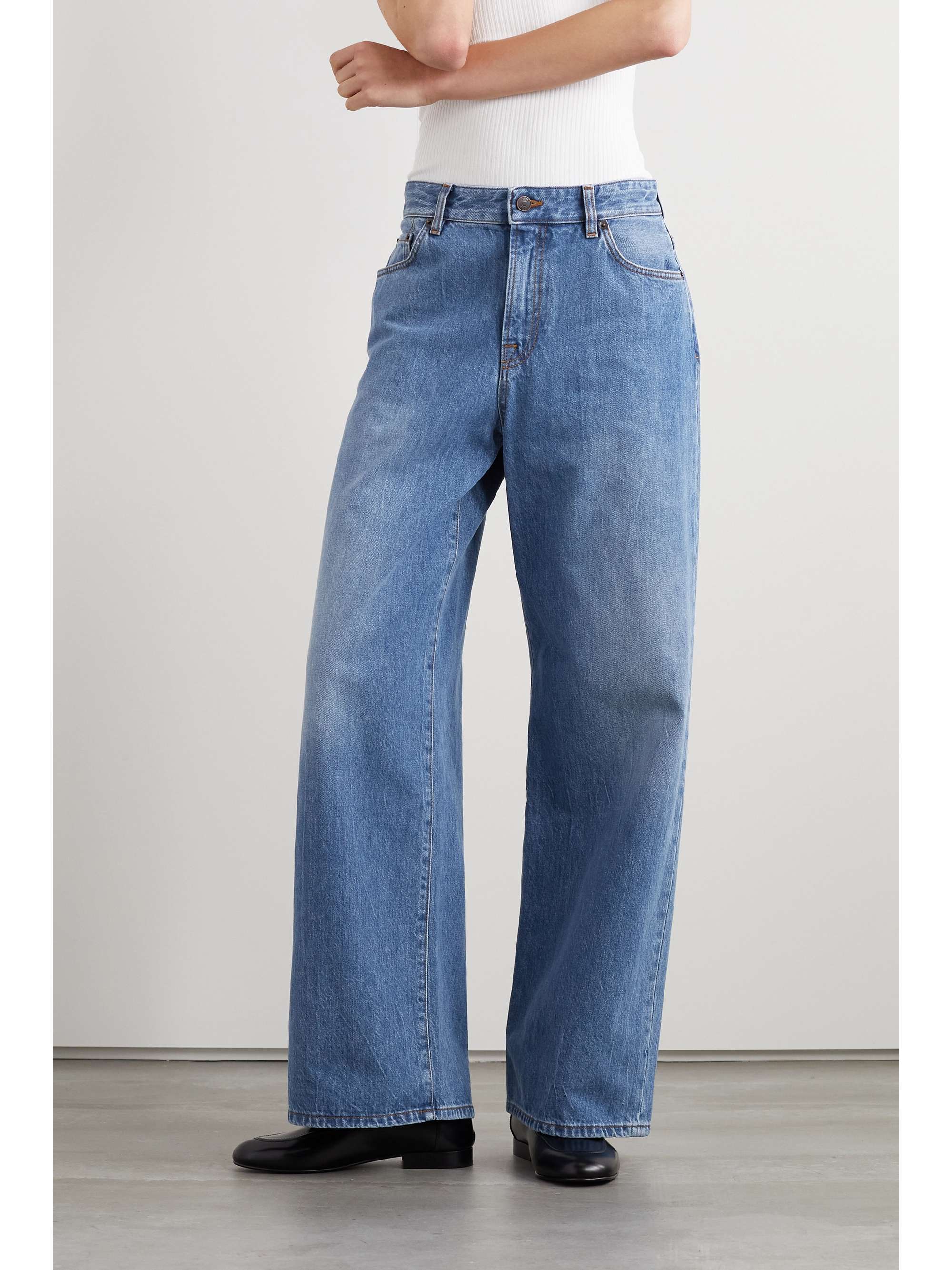 THE ROW Egli high-rise wide-leg jeans
