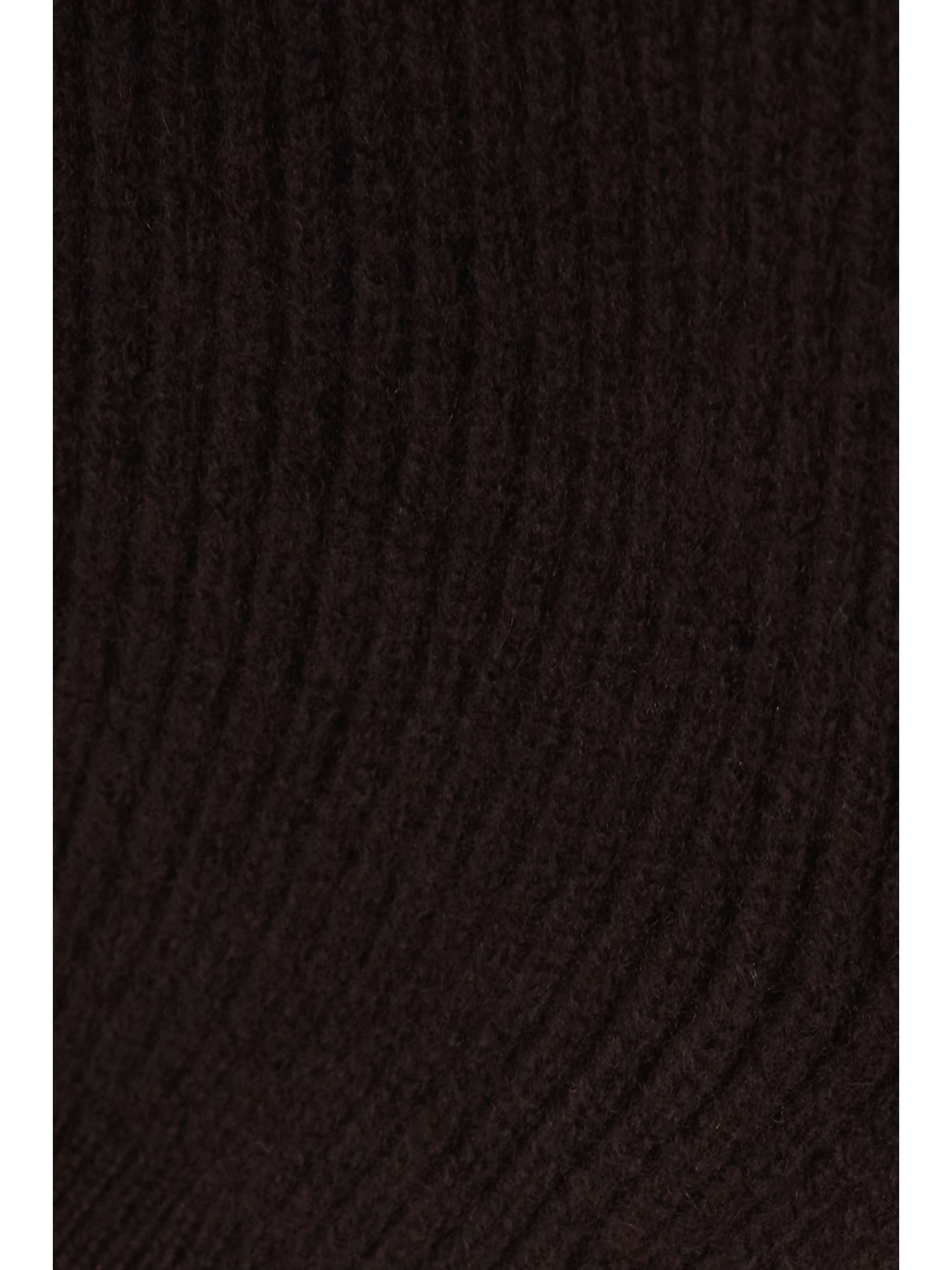 THE ROW Desdemona asymmetric ribbed wool midi skirt