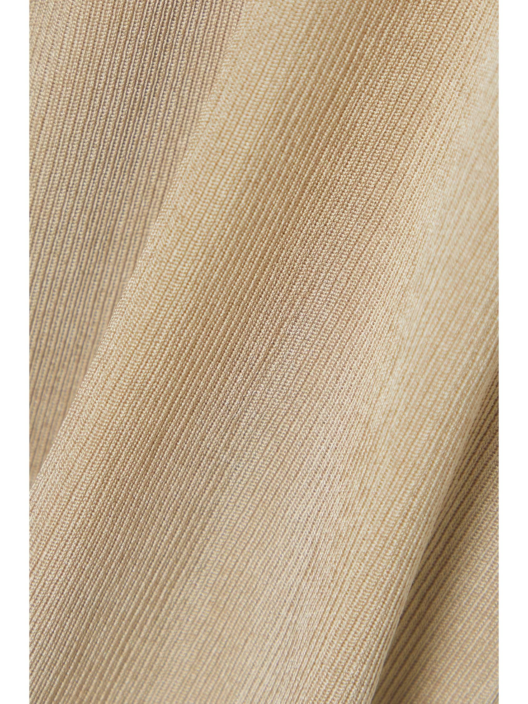 THE ROW Desio ribbed silk turtleneck top