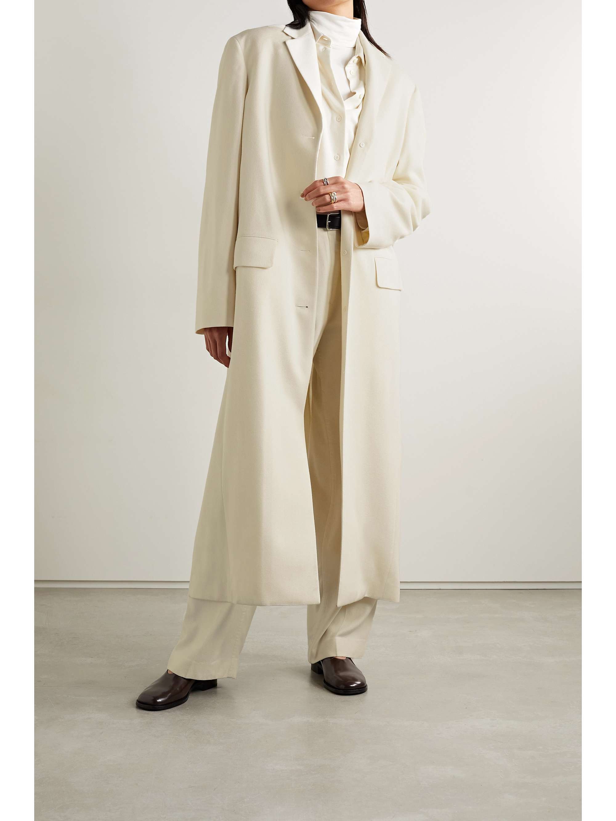 oversized cashmere coat