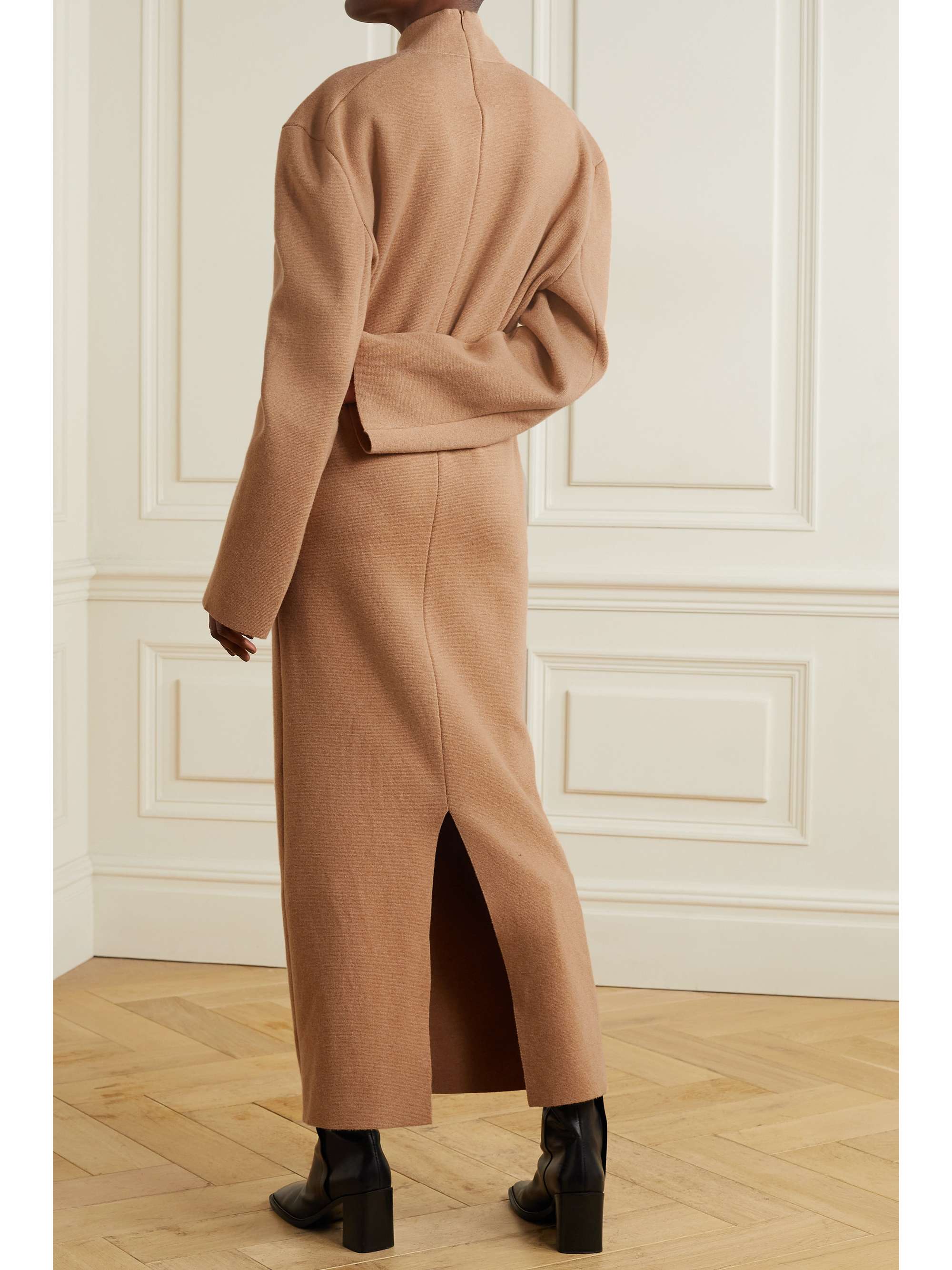 THE ROW Doroteo cashmere turtleneck midi dress