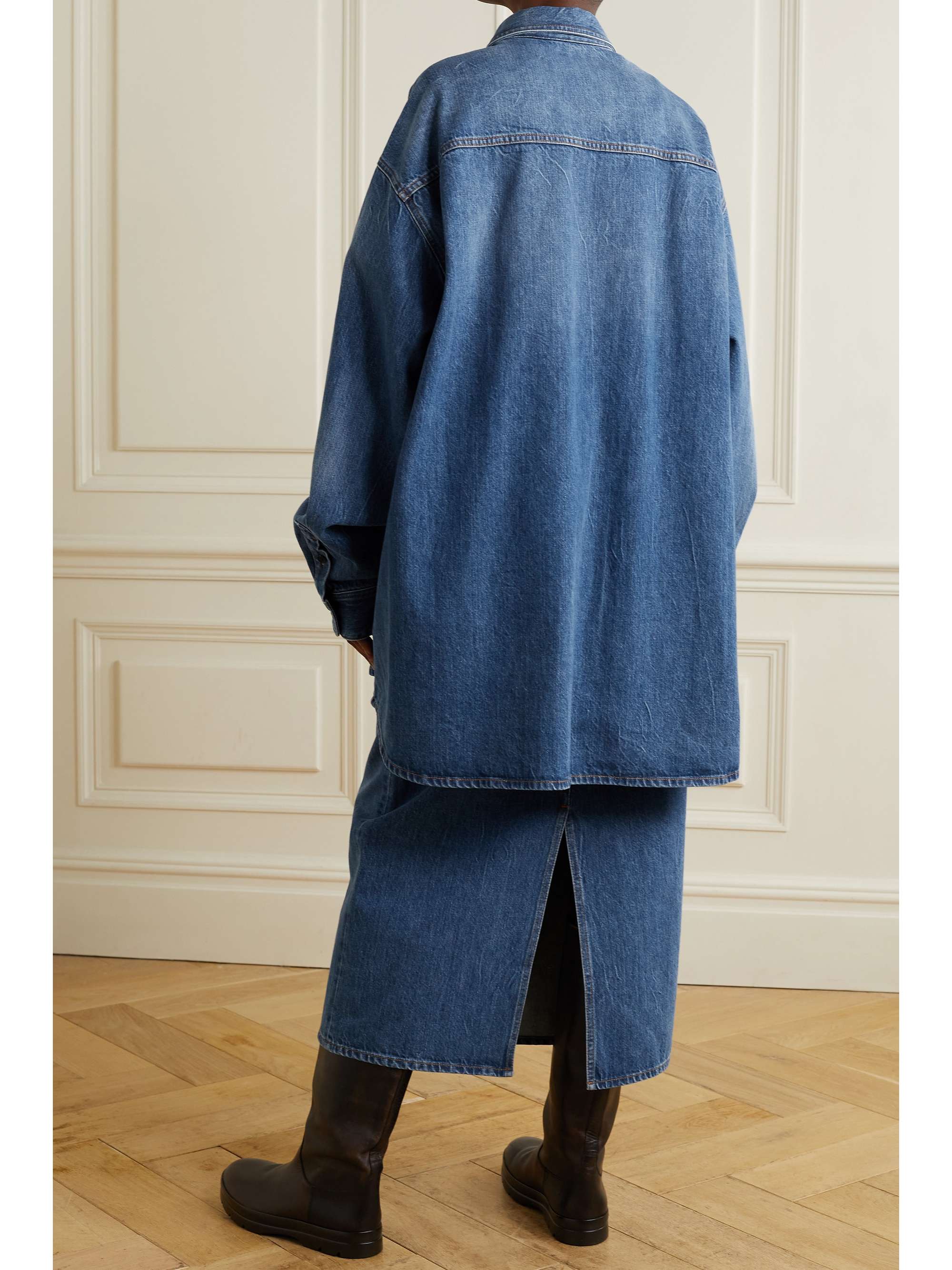 THE ROW Frannie oversized denim shirt