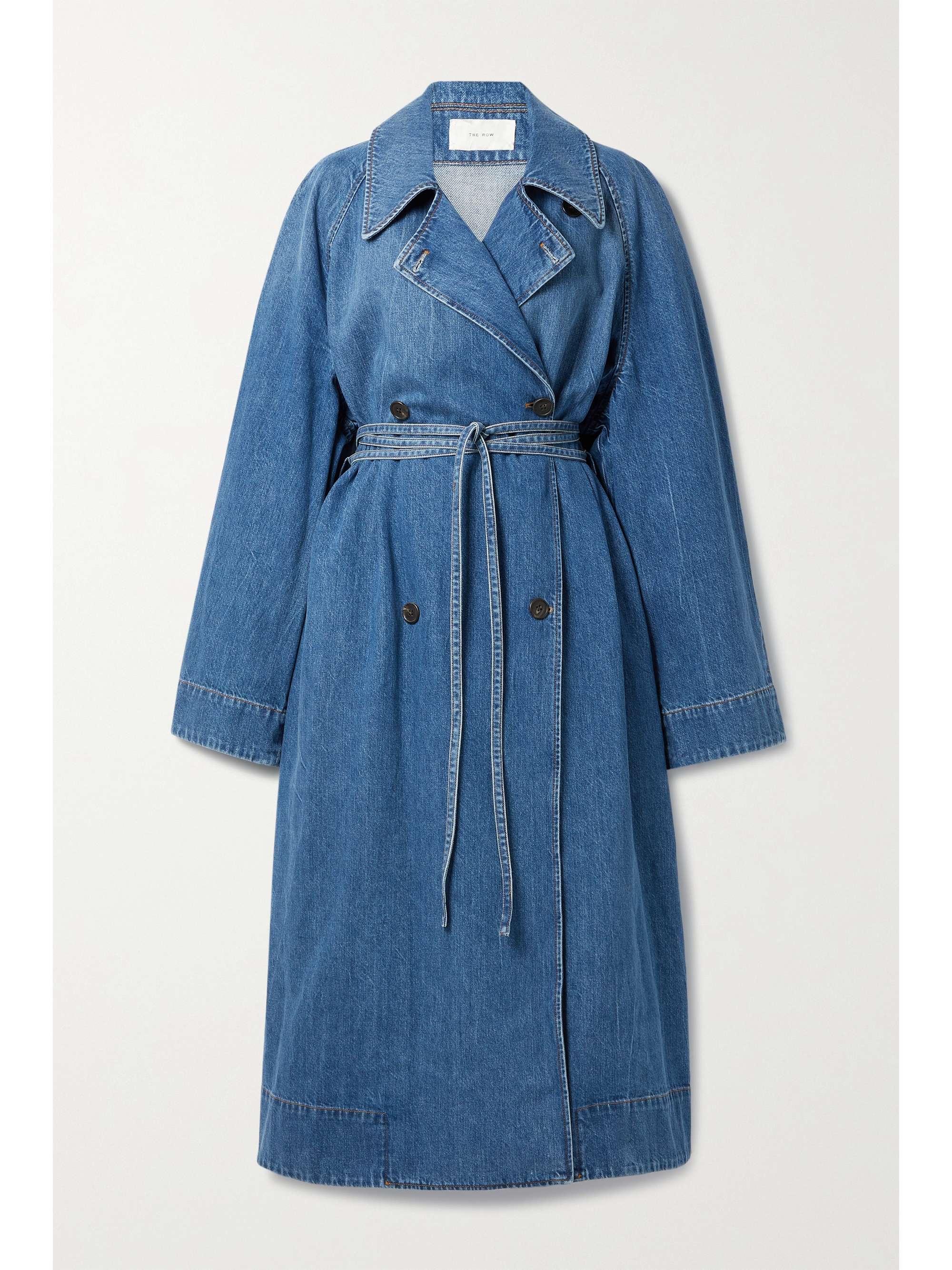 msgm denim trench coat