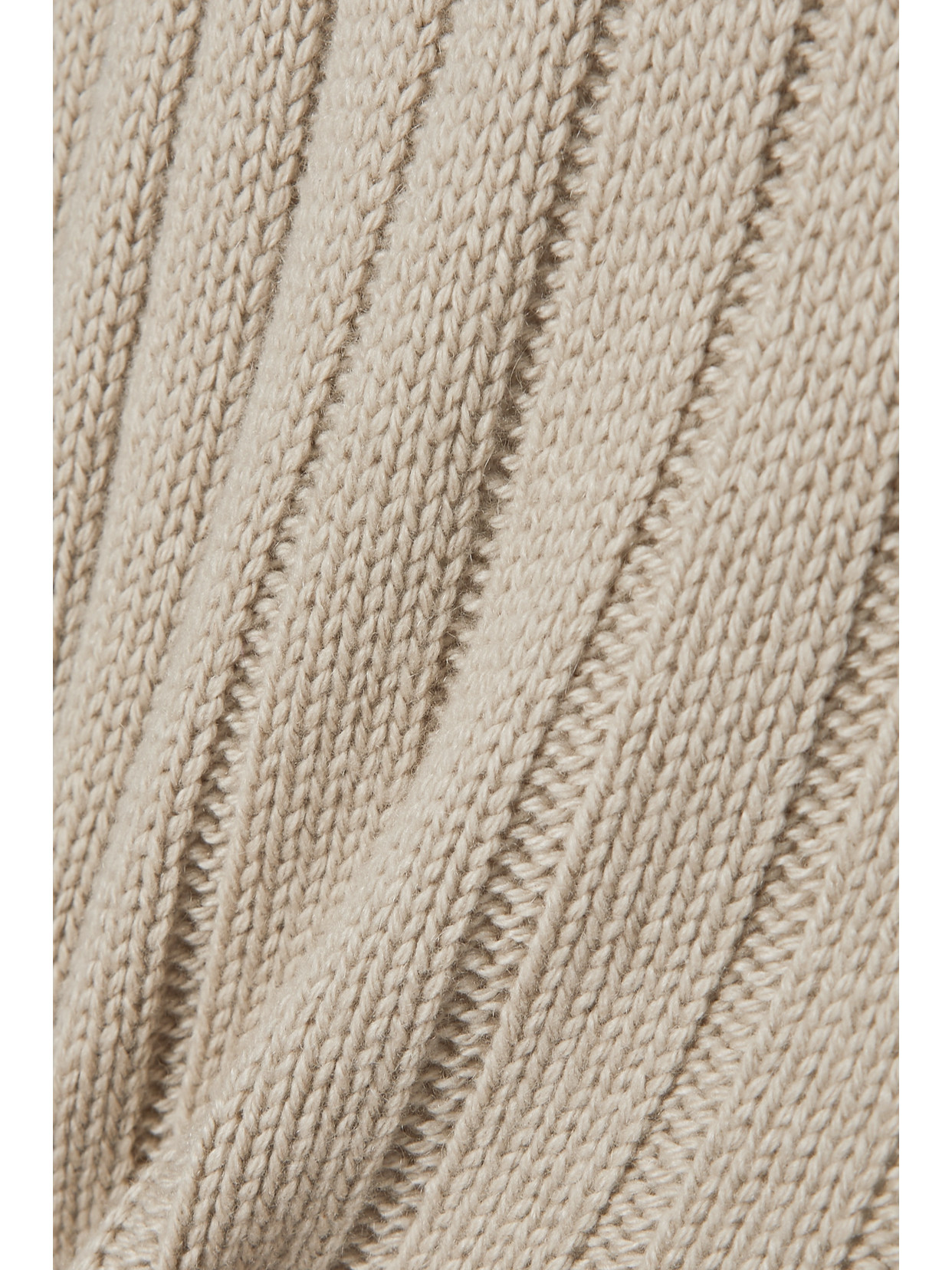 Dejan Asymmetric Ribbed Cashmere Midi