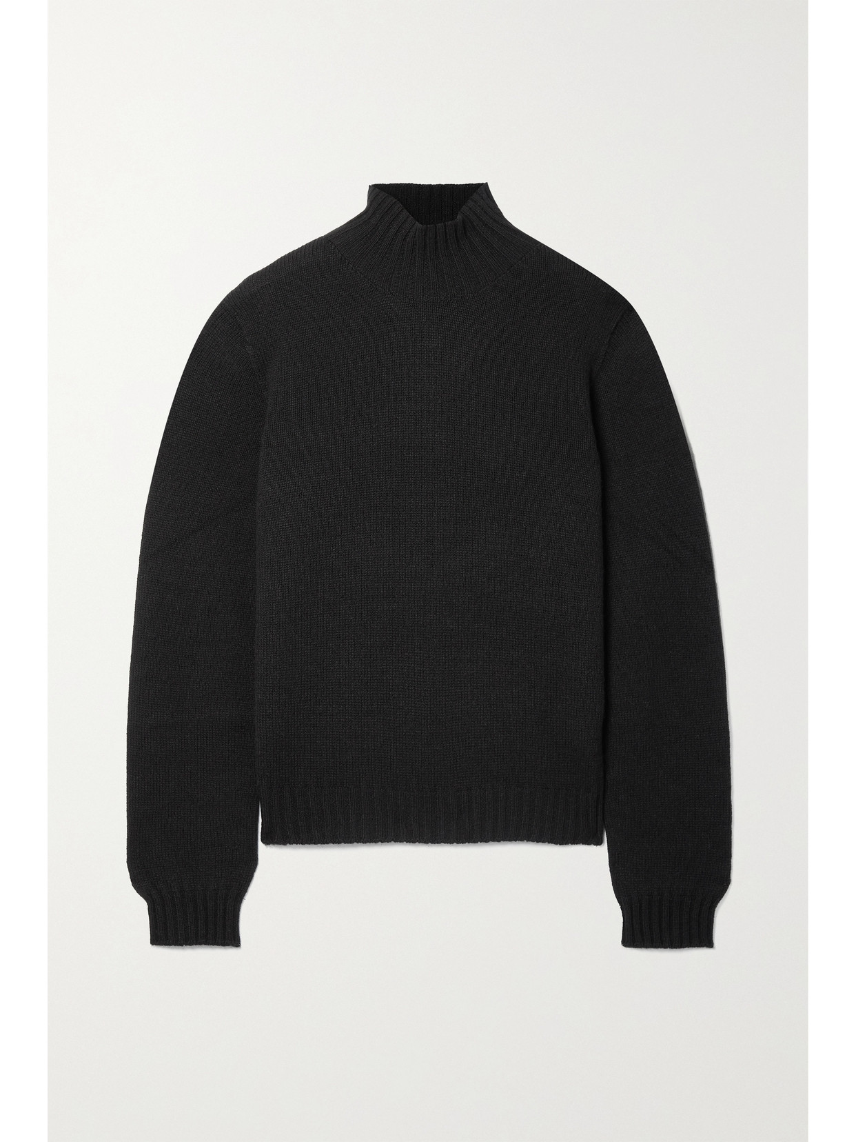 Shop The Row Essentials Kensington Cashmere Turtleneck Sweater In Black