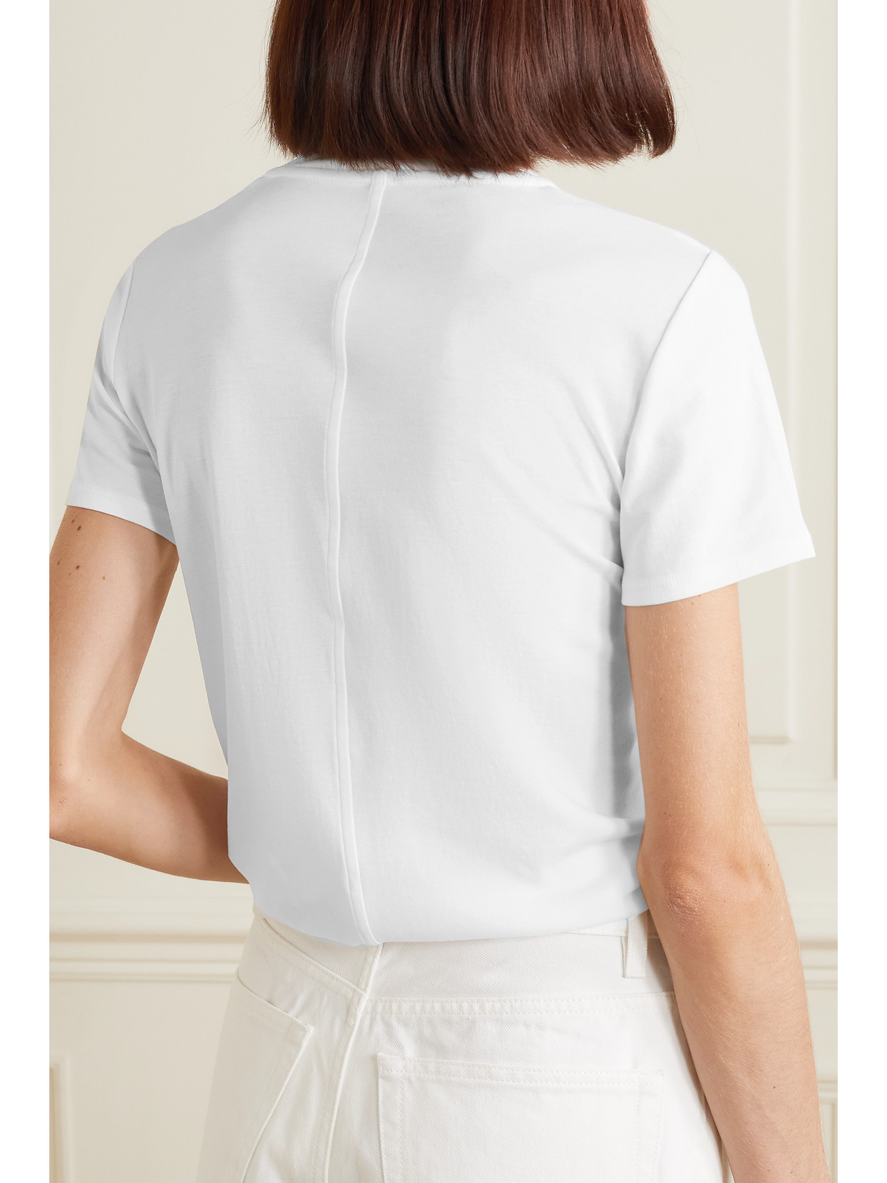 Shop The Row Wesler Cotton-jersey T-shirt In White