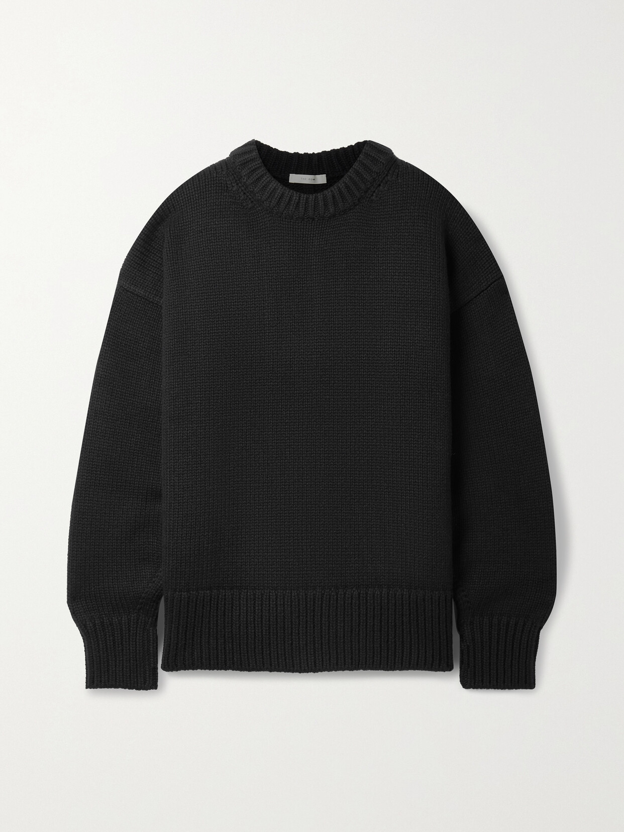 The Row Ophelia Wool And Cashmere-blend Jumper In Black