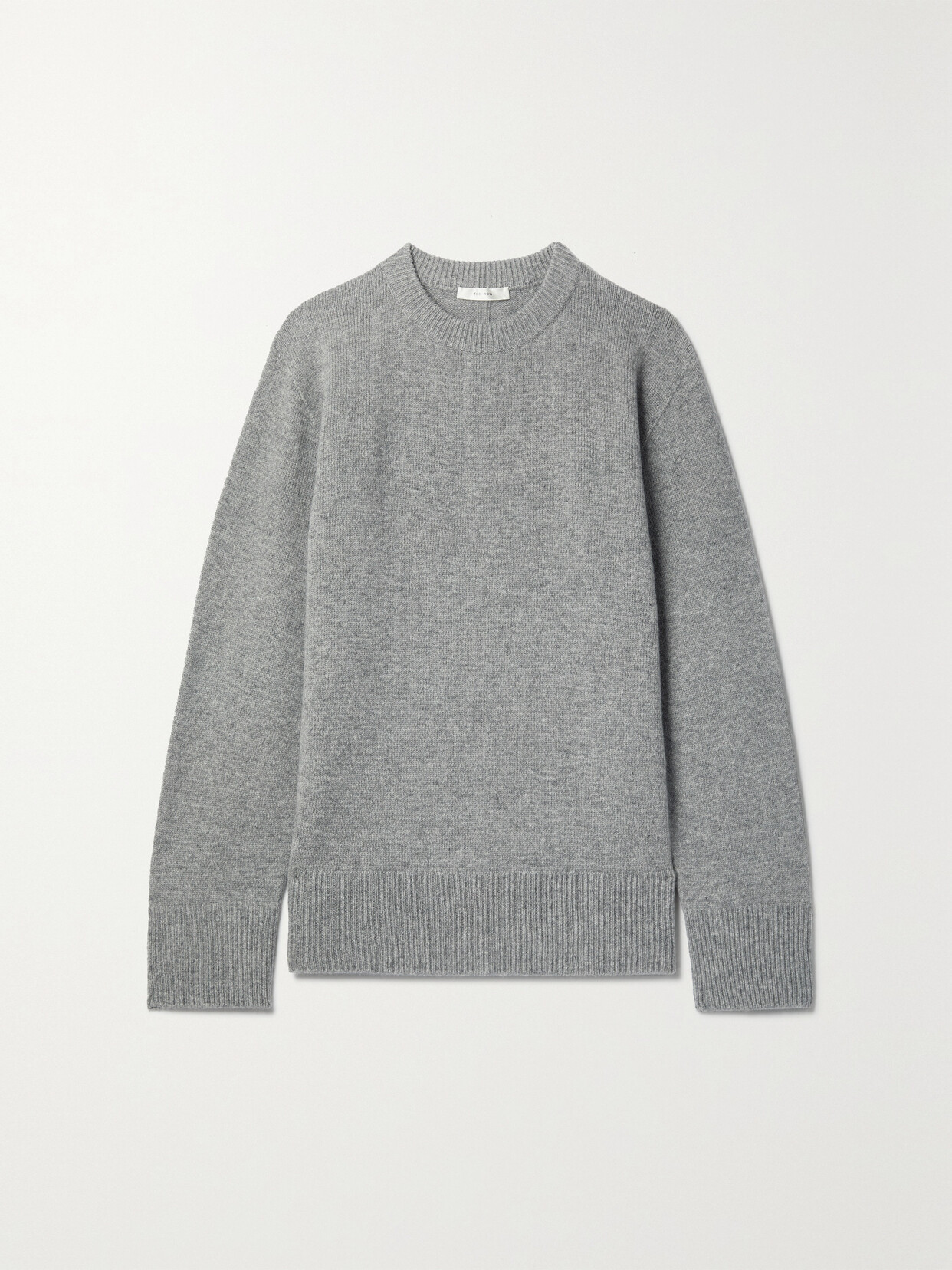 The Row Sibem Grey Wool And Cashmere-blend Jumper In Gray