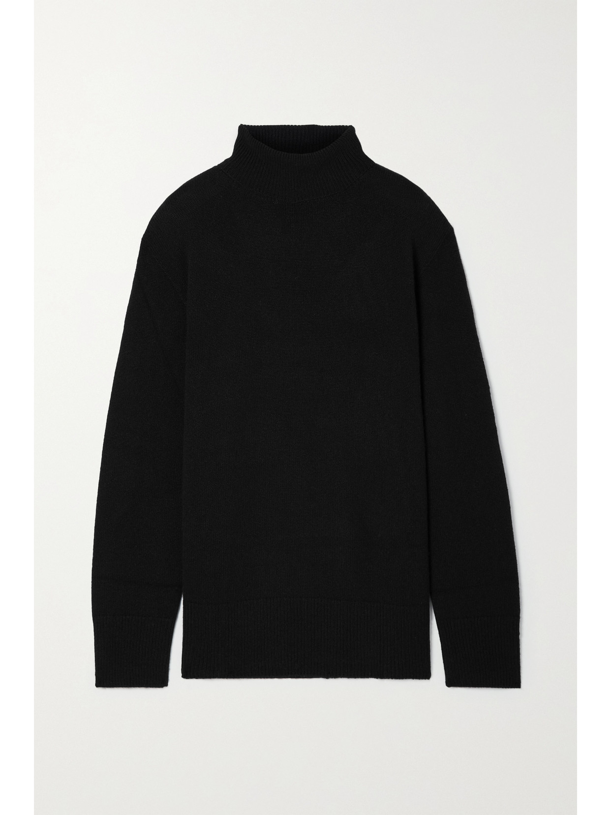 The Row Essentials Stepny Wool And Cashmere-blend Turtleneck Sweater In Black