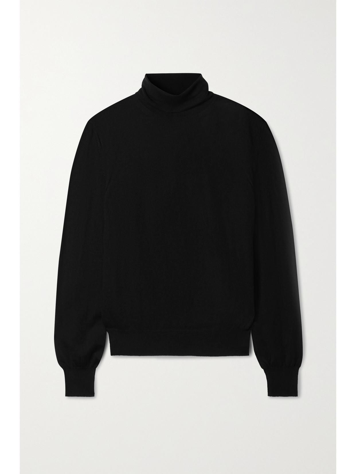 The Row Lambeth Cashmere Turtleneck Jumper In Black