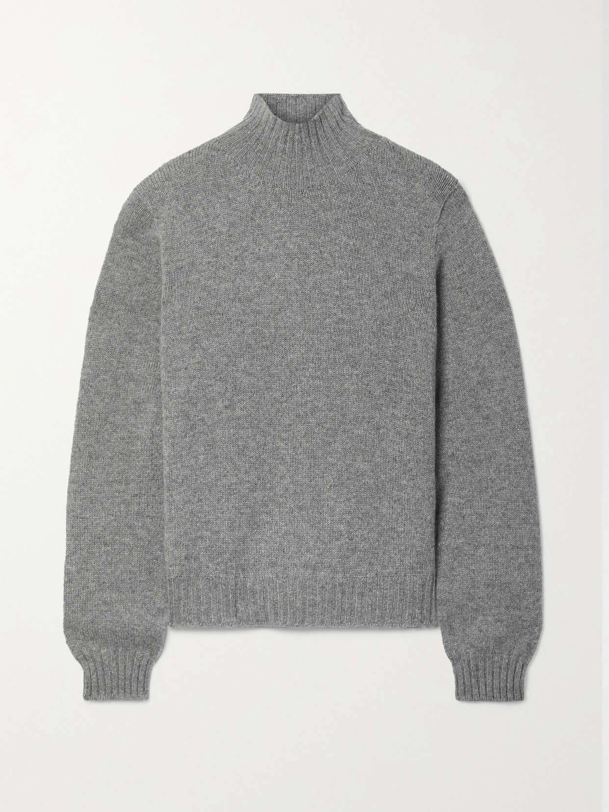 Shop The Row Essentials Kensington Cashmere Turtleneck Sweater In Gray