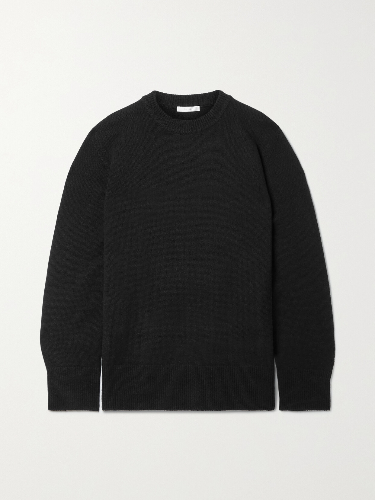 The Row Sibem Wool And Cashmere-blend Sweater In Black