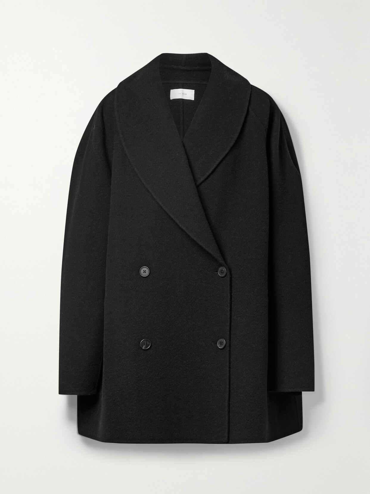 The Row - Polli Double-breasted Wool-blend Coat - Black