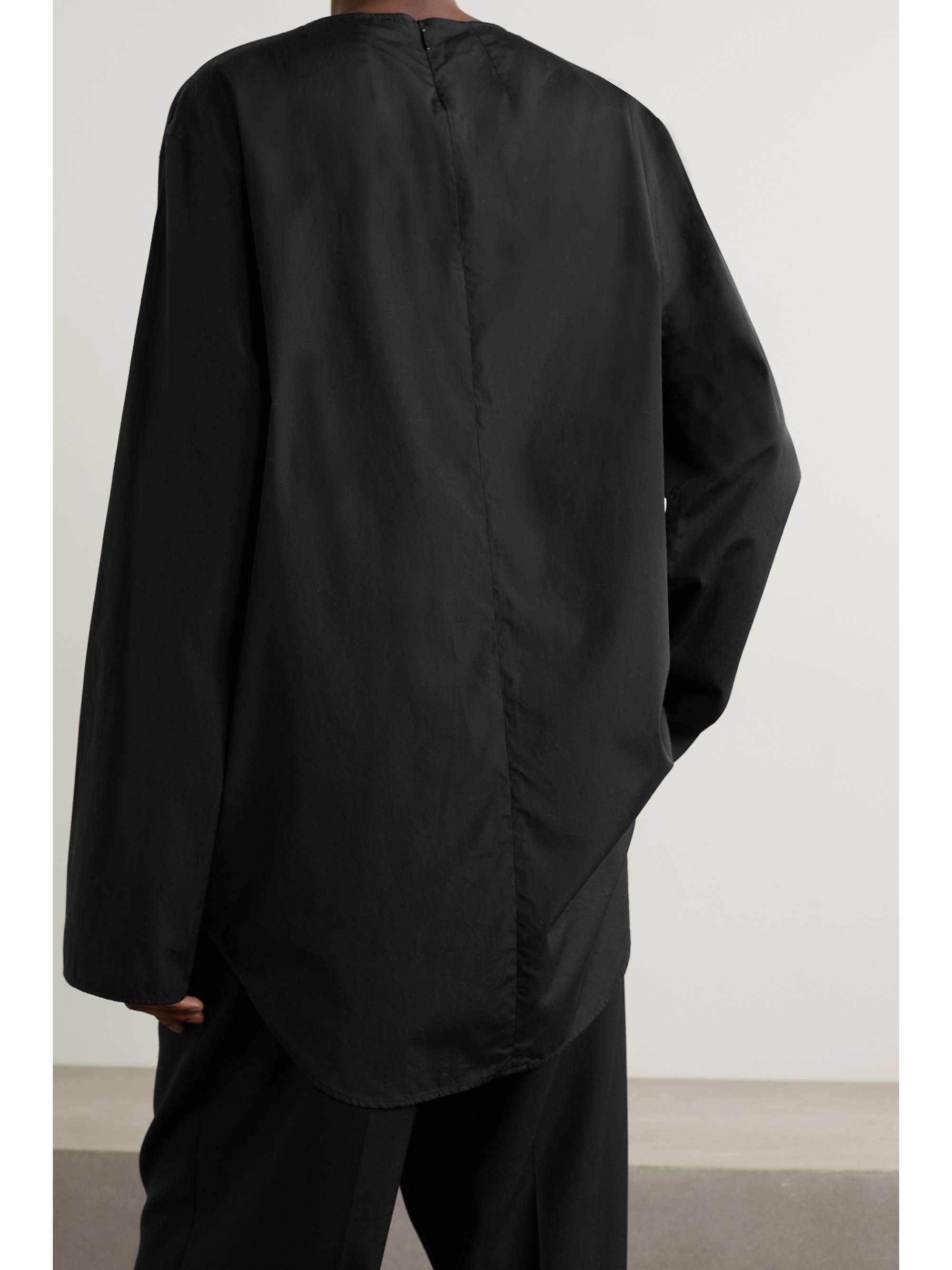 THE ROW Kona cotton-poplin top