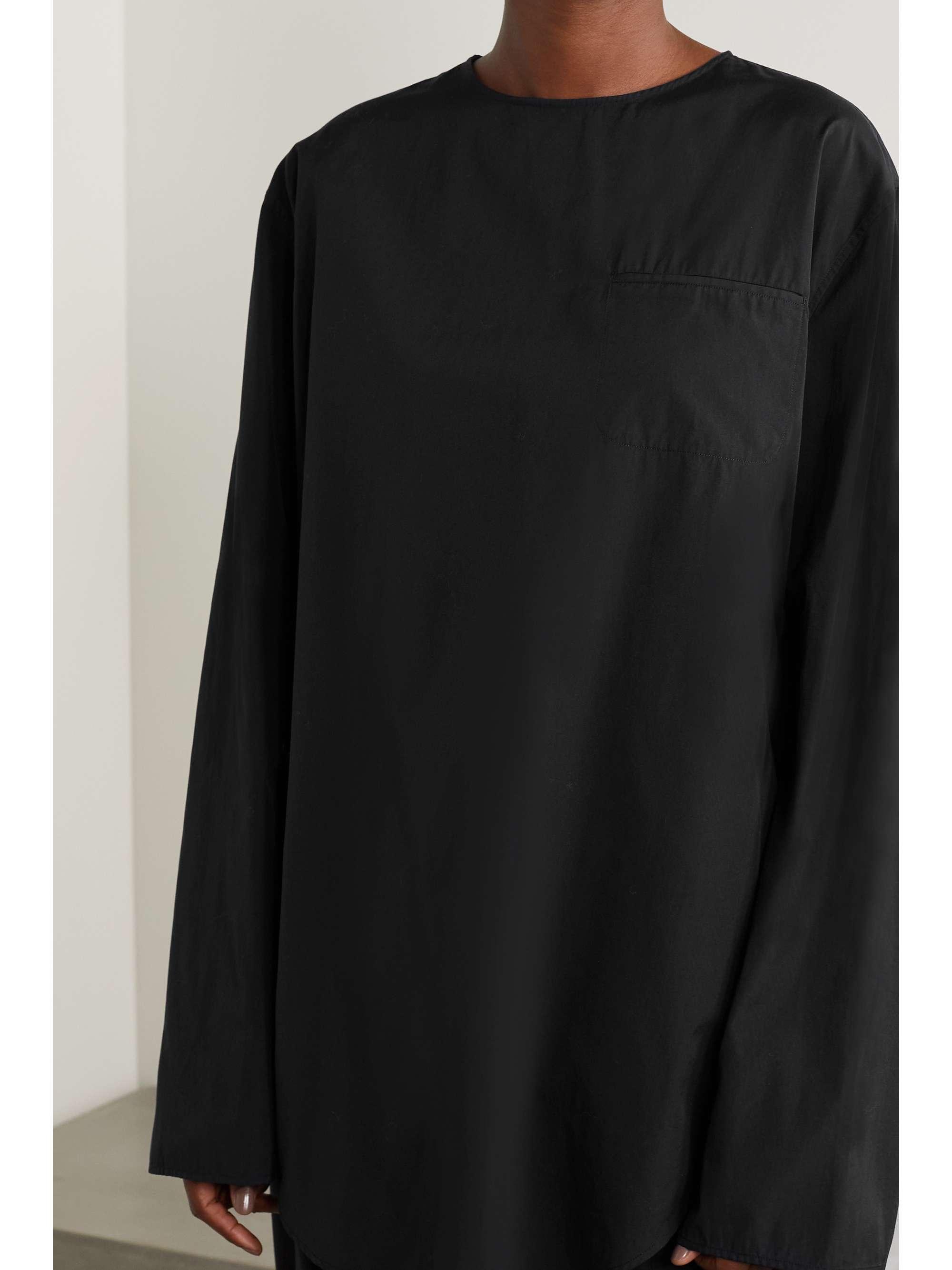 THE ROW Kona cotton-poplin top