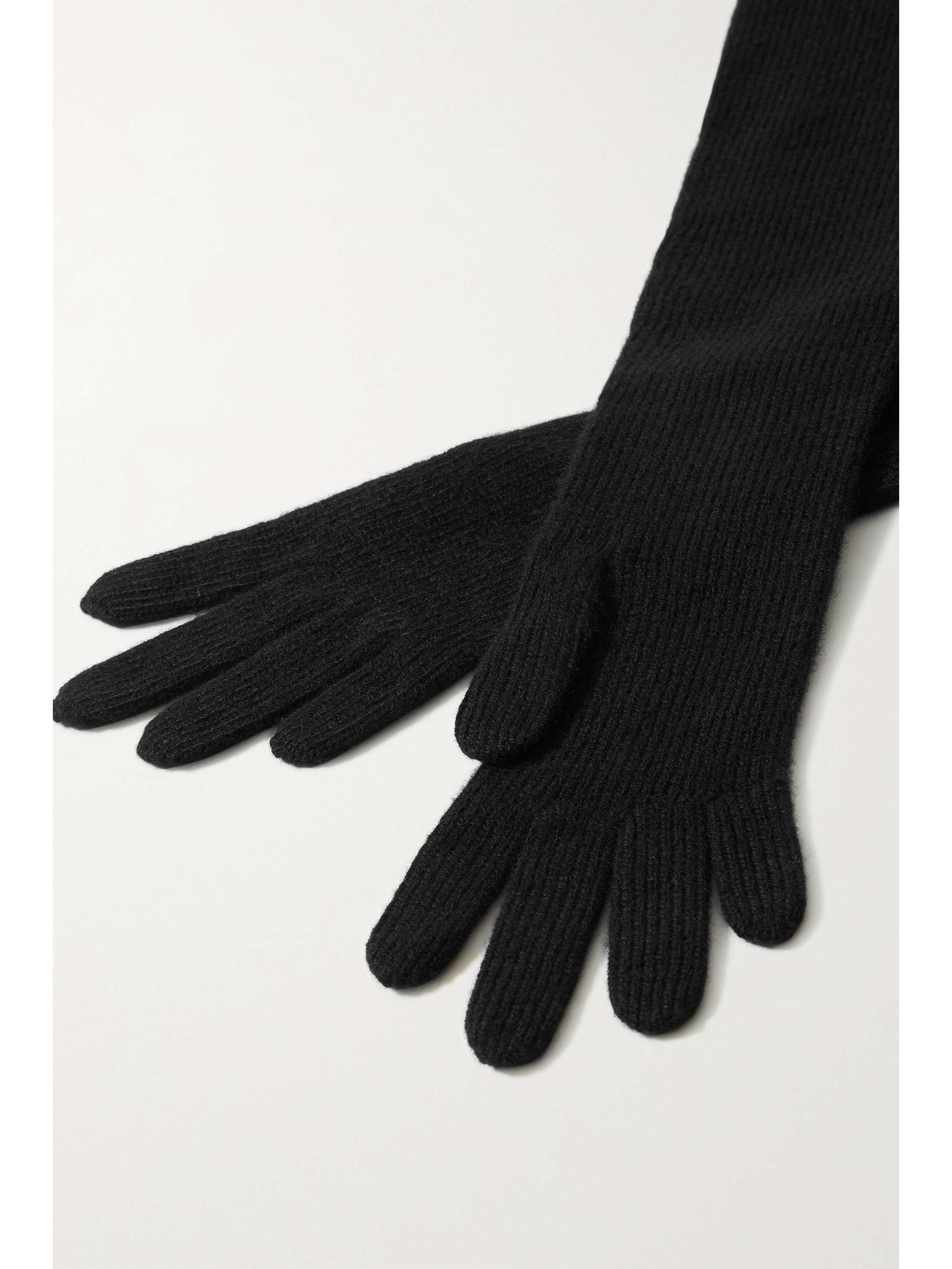 THE ROW Dovera ribbed cashmere gloves | NET-A-PORTER