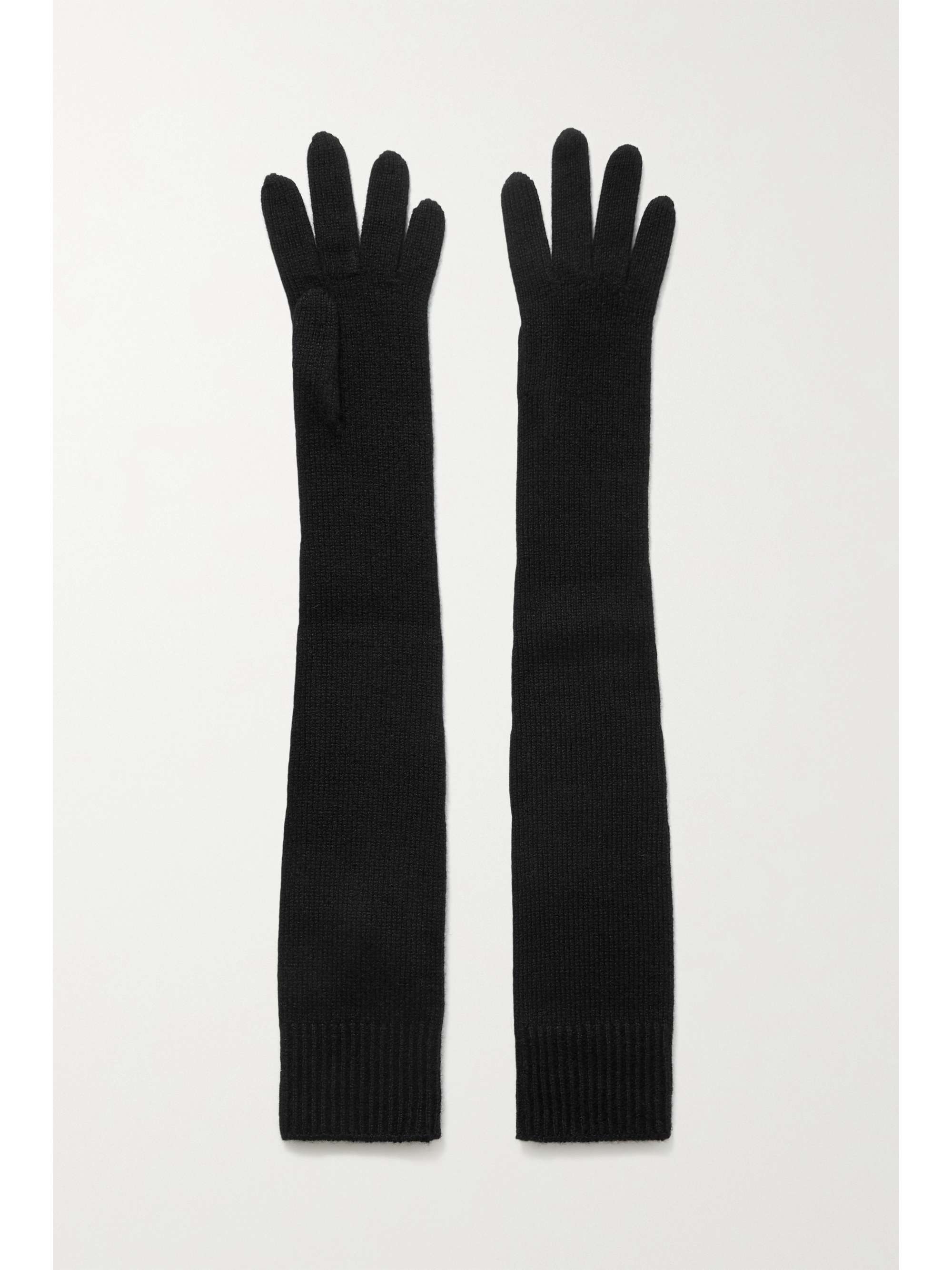 THE ROW Dovera ribbed cashmere gloves | NET-A-PORTER