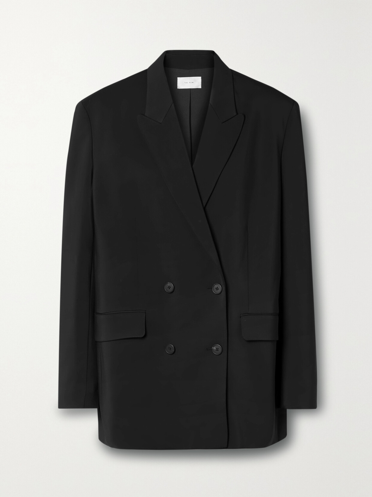 The Row - Tristana Double-breasted Twill Blazer - Black