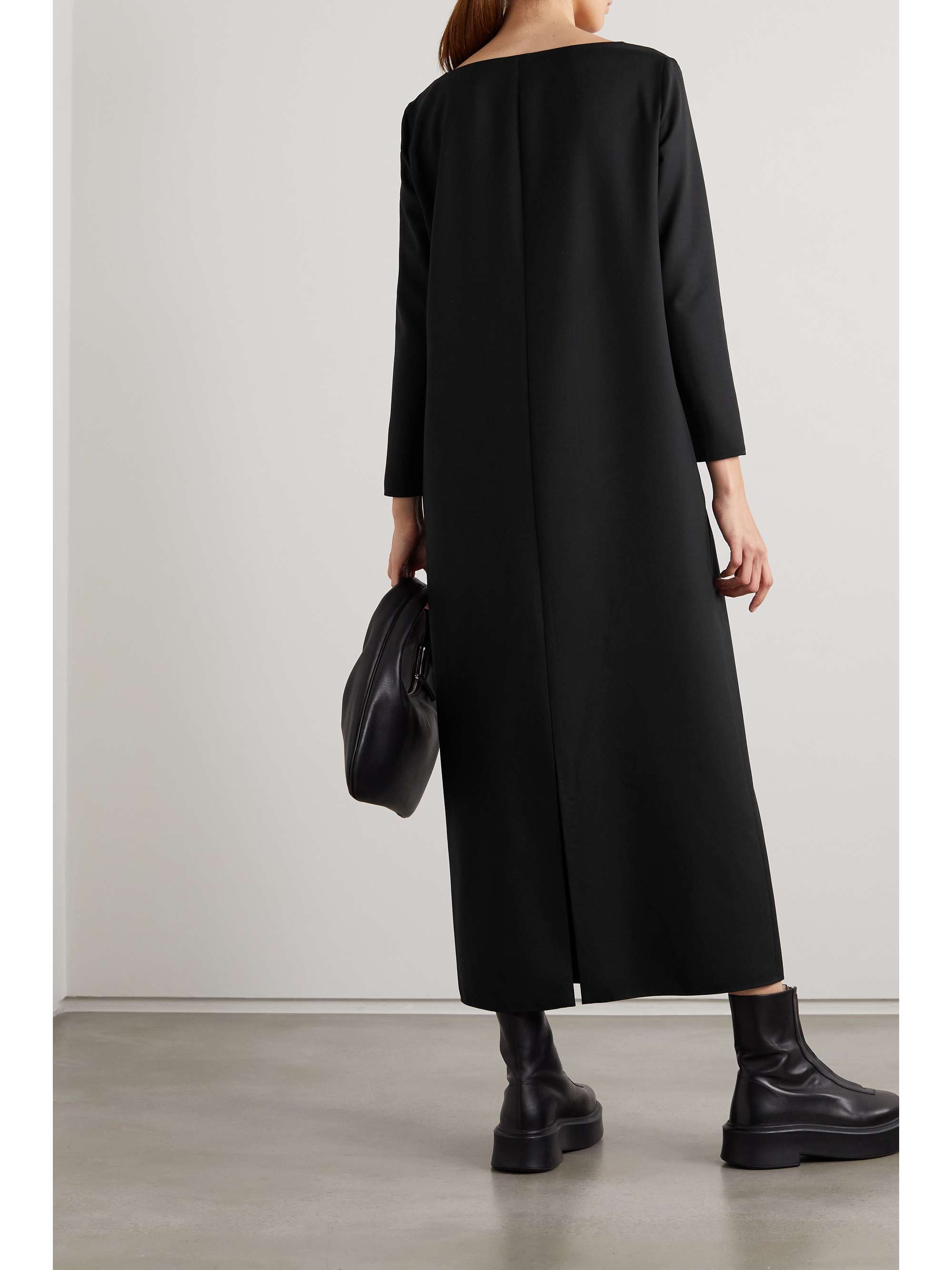 THE ROW Mariana wool-blend crepe maxi dress