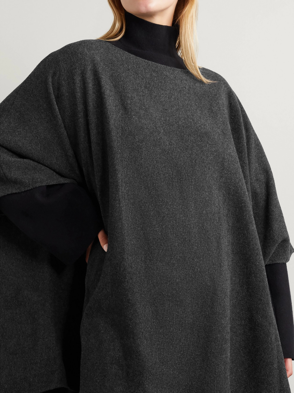 Elize Oversized Cashmere-Blend Cape