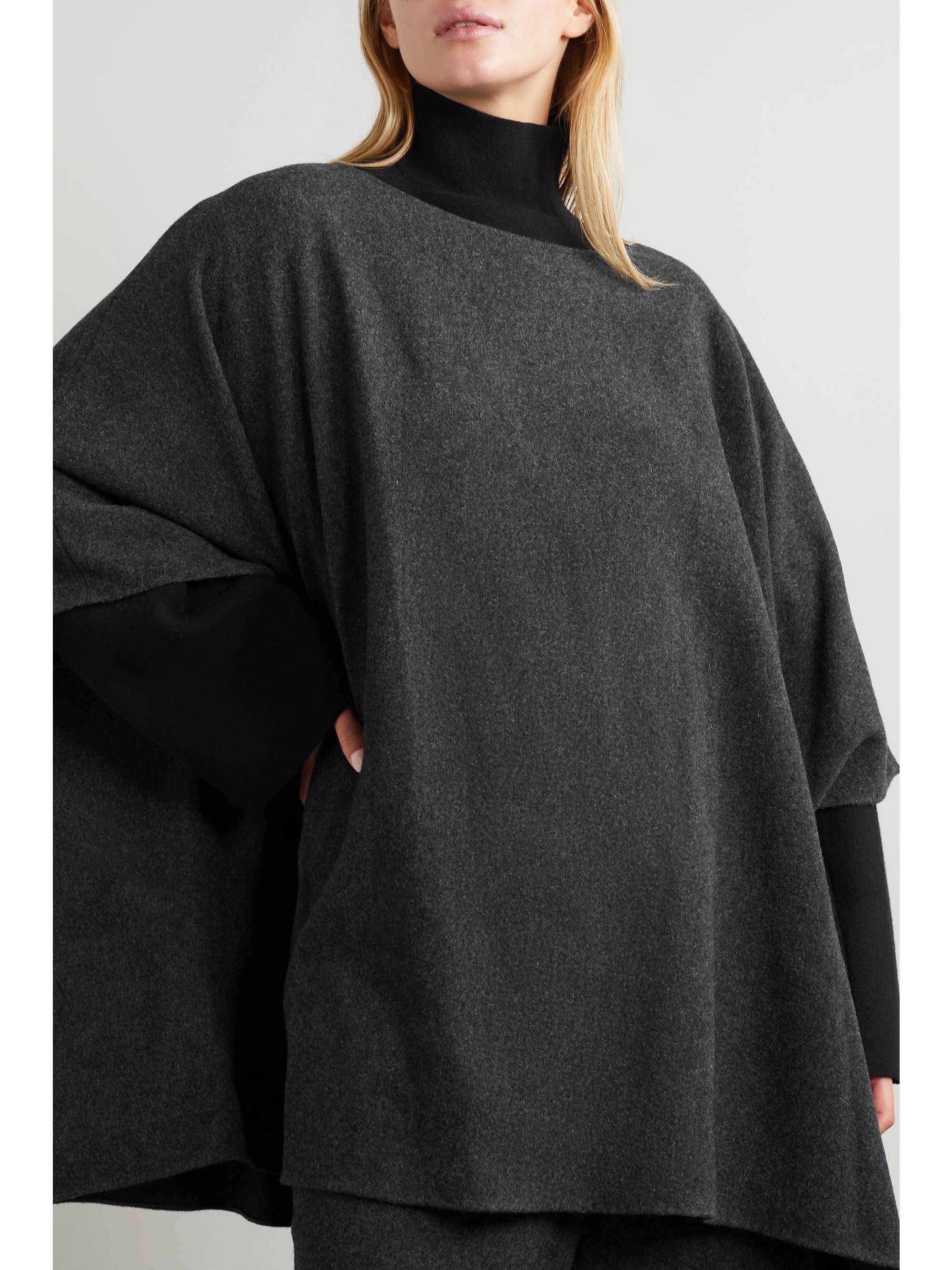 THE ROW Elize oversized cashmere-blend cape