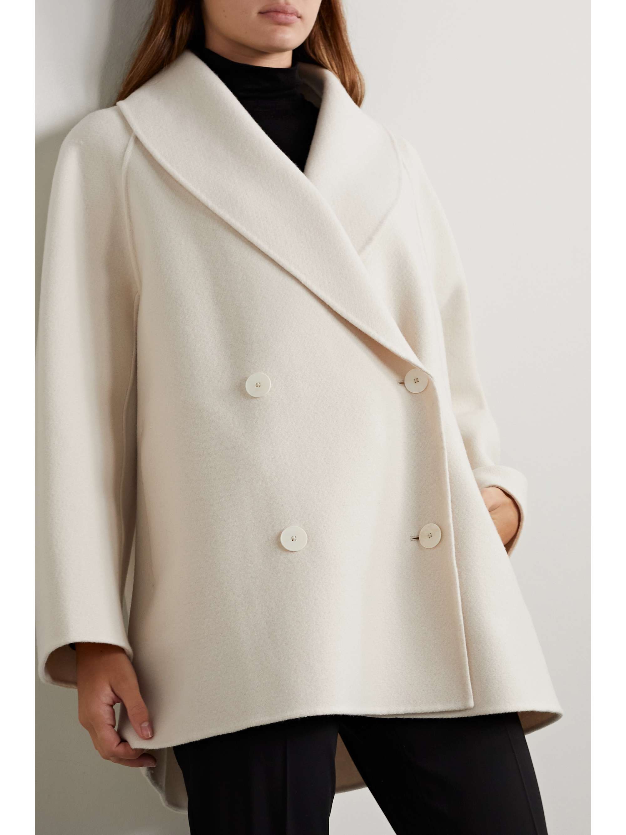 THE ROW Polli double-breasted wool-blend coat