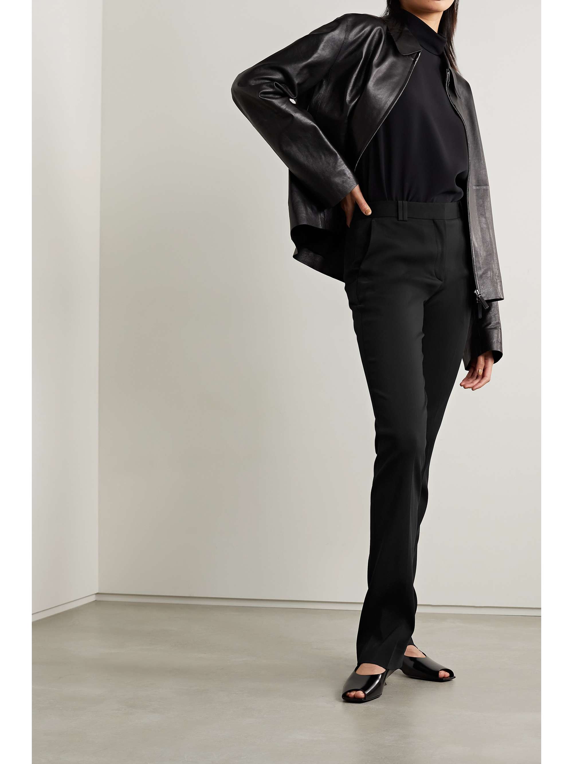 THE ROW Essentials Igor crepe straight-leg pants