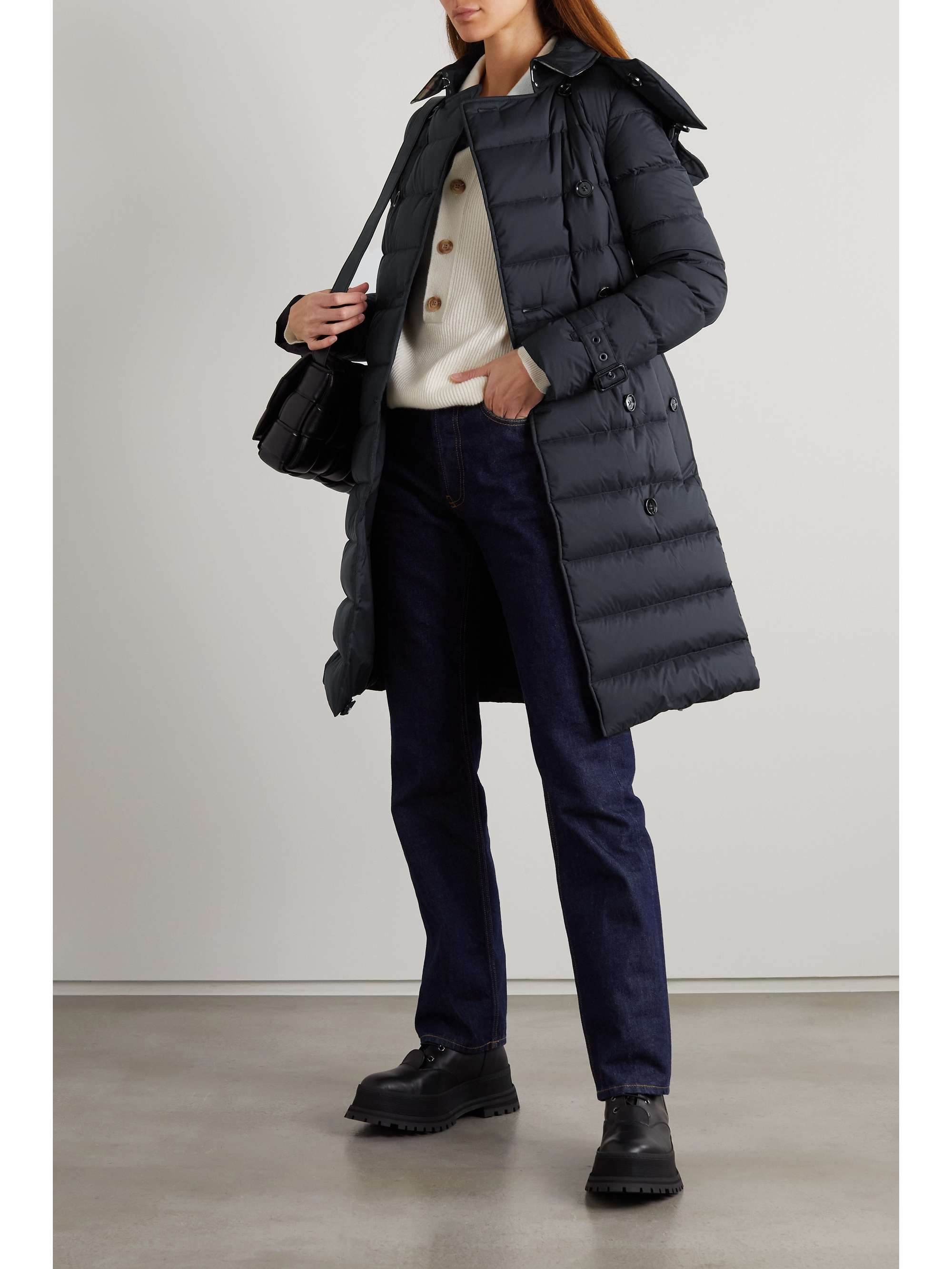 オアスロウ【orSlow】Hooded Double Breast Coat (S) - モッズコート